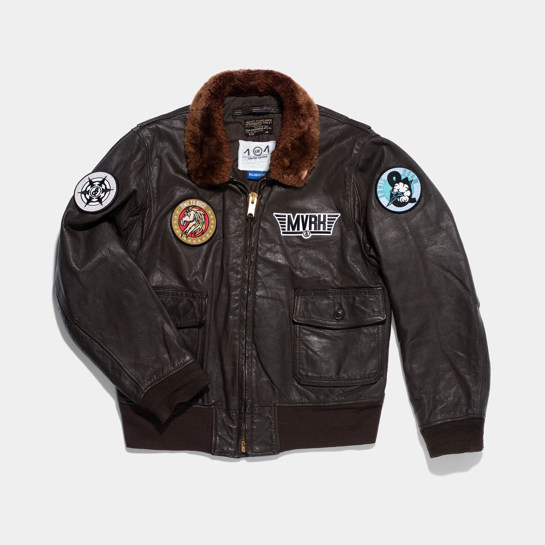 1 OF 1 Custom Vintage MVRK G-1 Leather Flight Jacket