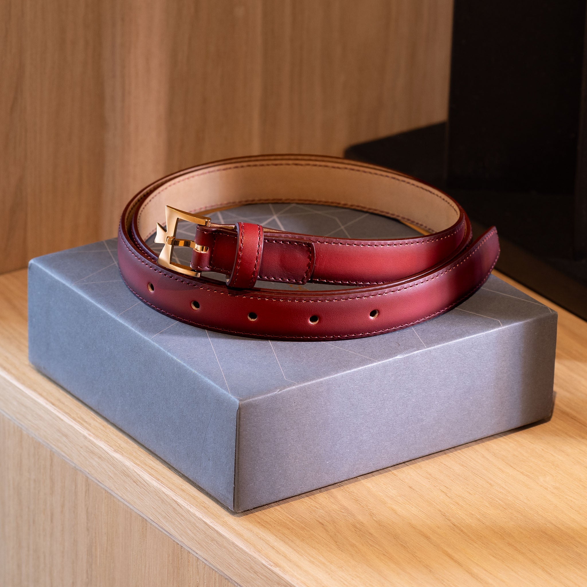 Vacheron Constantin Ladies Degradé Red Leather Belt