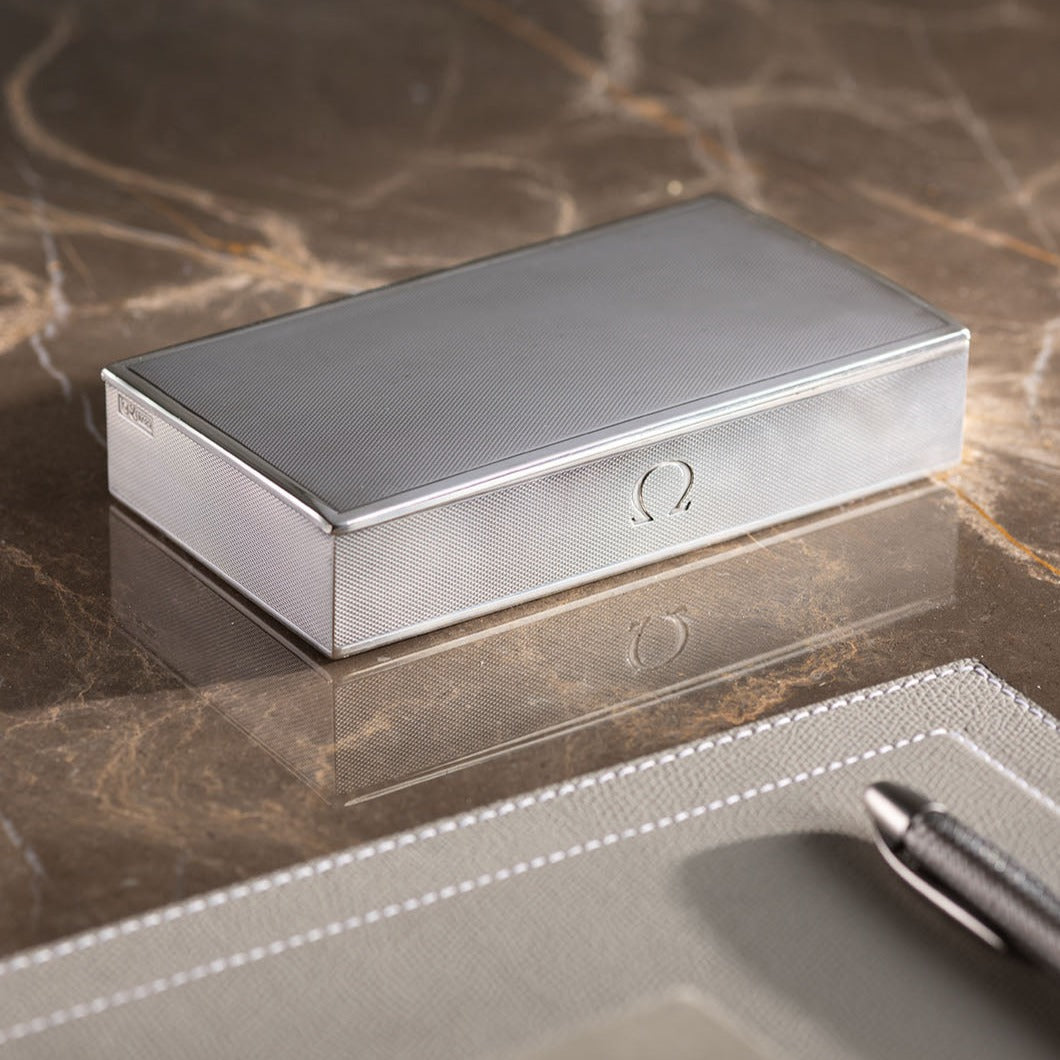 1950s Omega Sterling Silver Casket Box