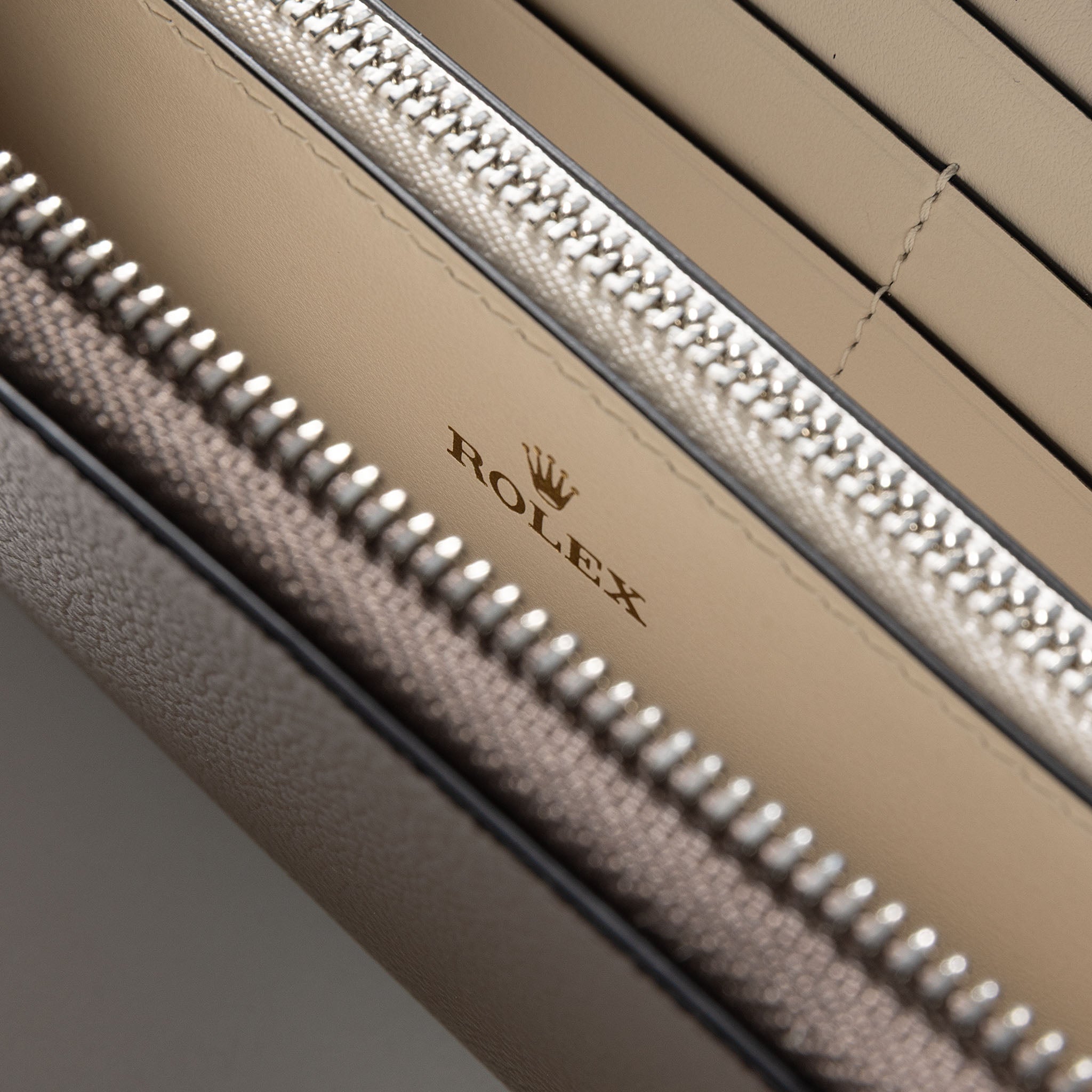 Rolex Grey Colour Leather Wallet