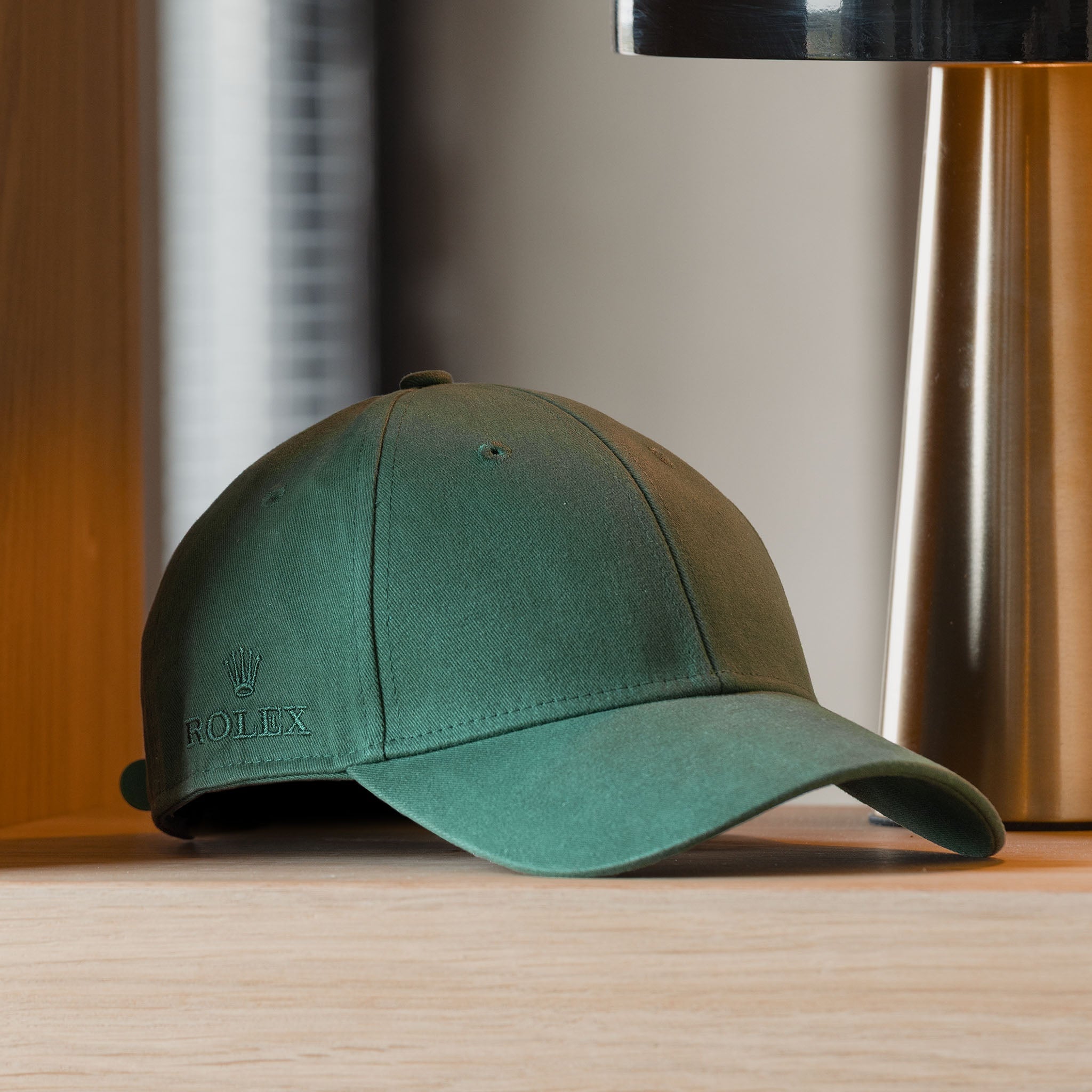 Rolex Green Cotton Baseball Cap