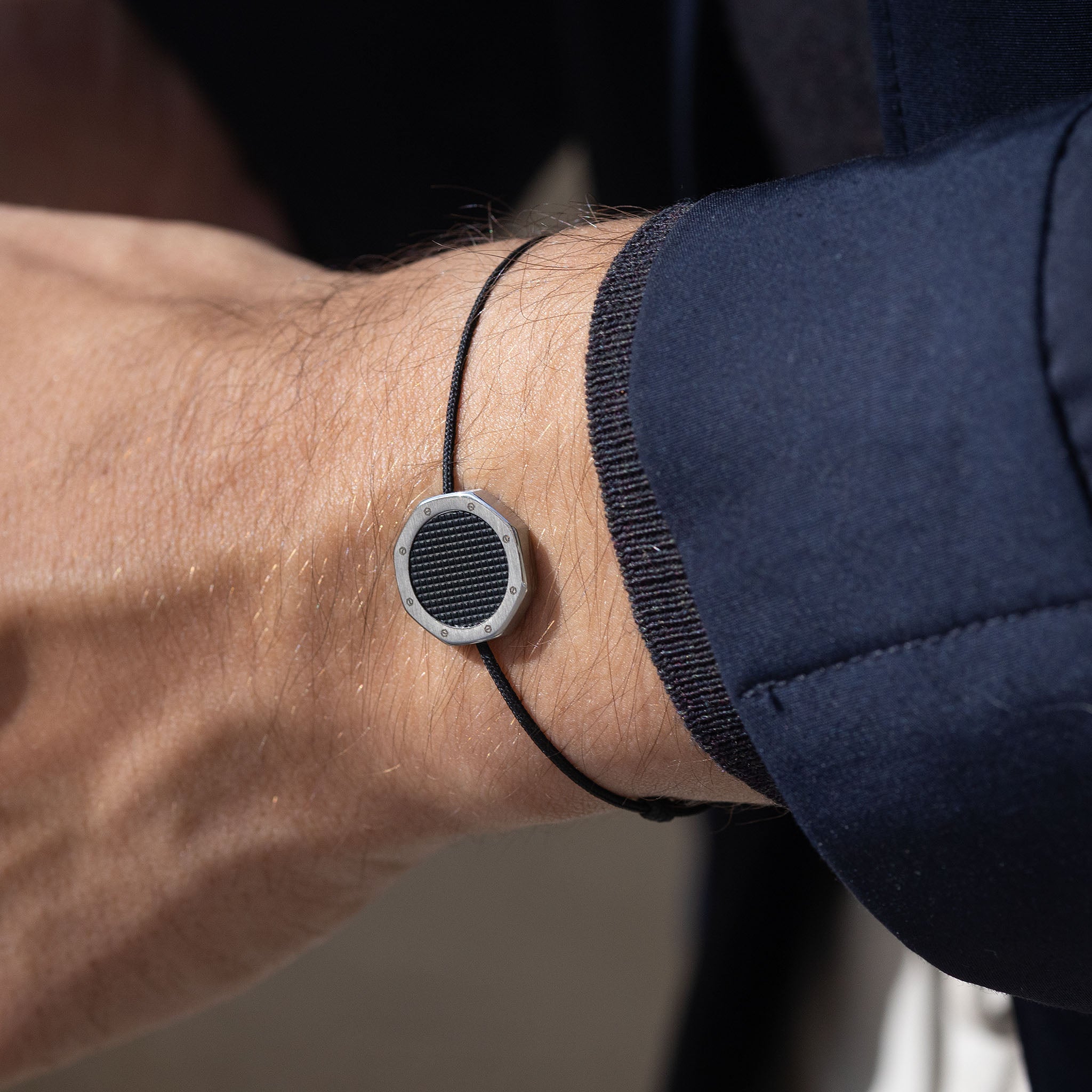 Audemars Piguet Royal Oak  Cord Bracelet Black