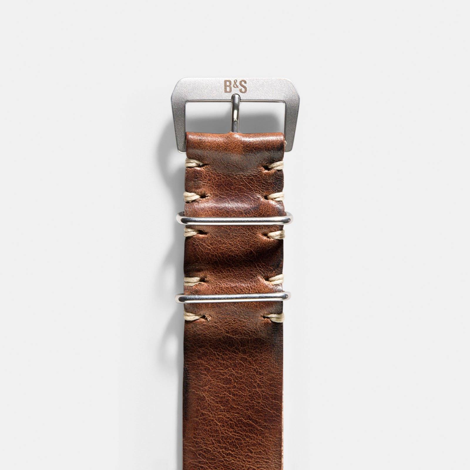 Horlogeband voor Tudor Black Bay 41mm - Siena Brown Single Pass Leather