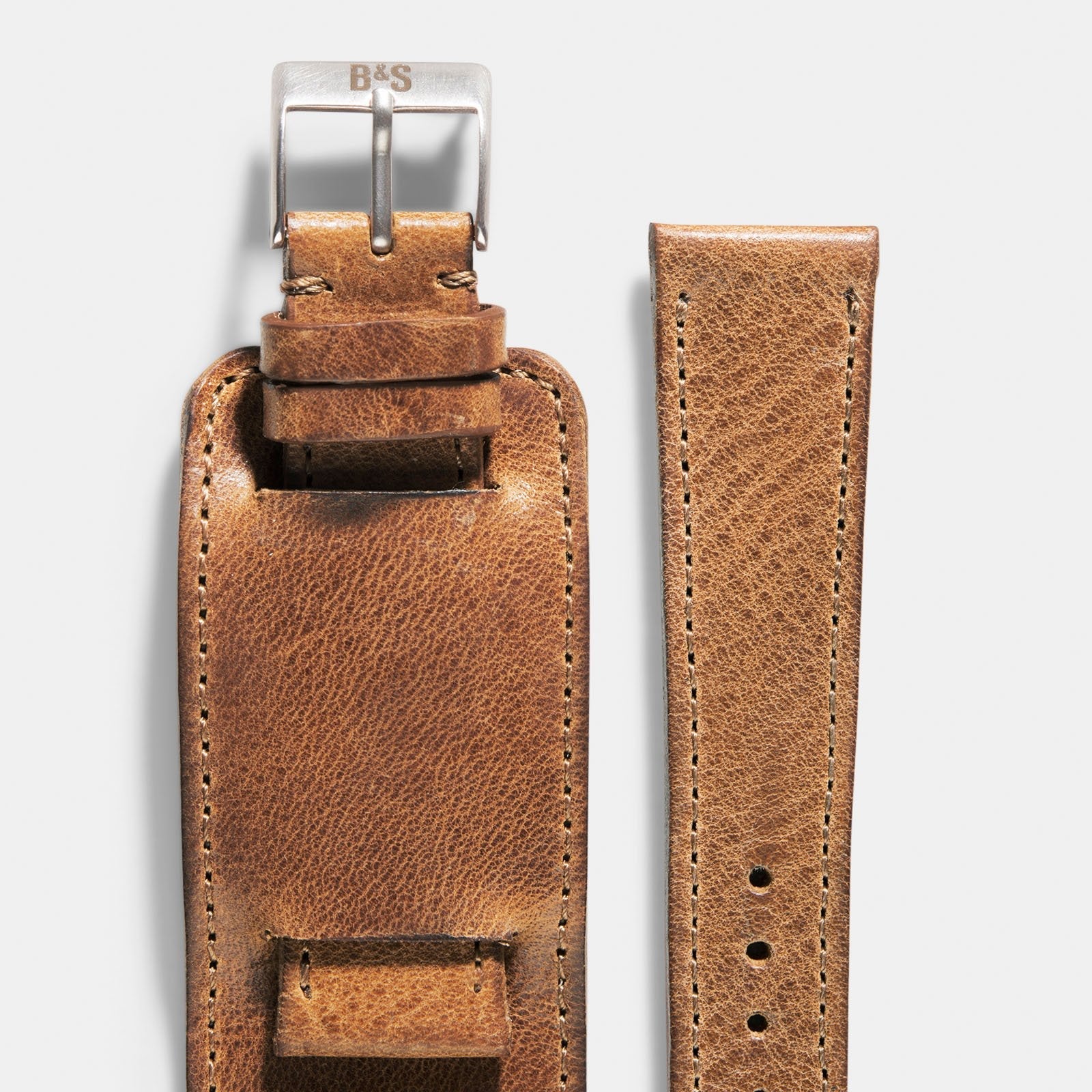 Faccio Brown Leather Watch Strap