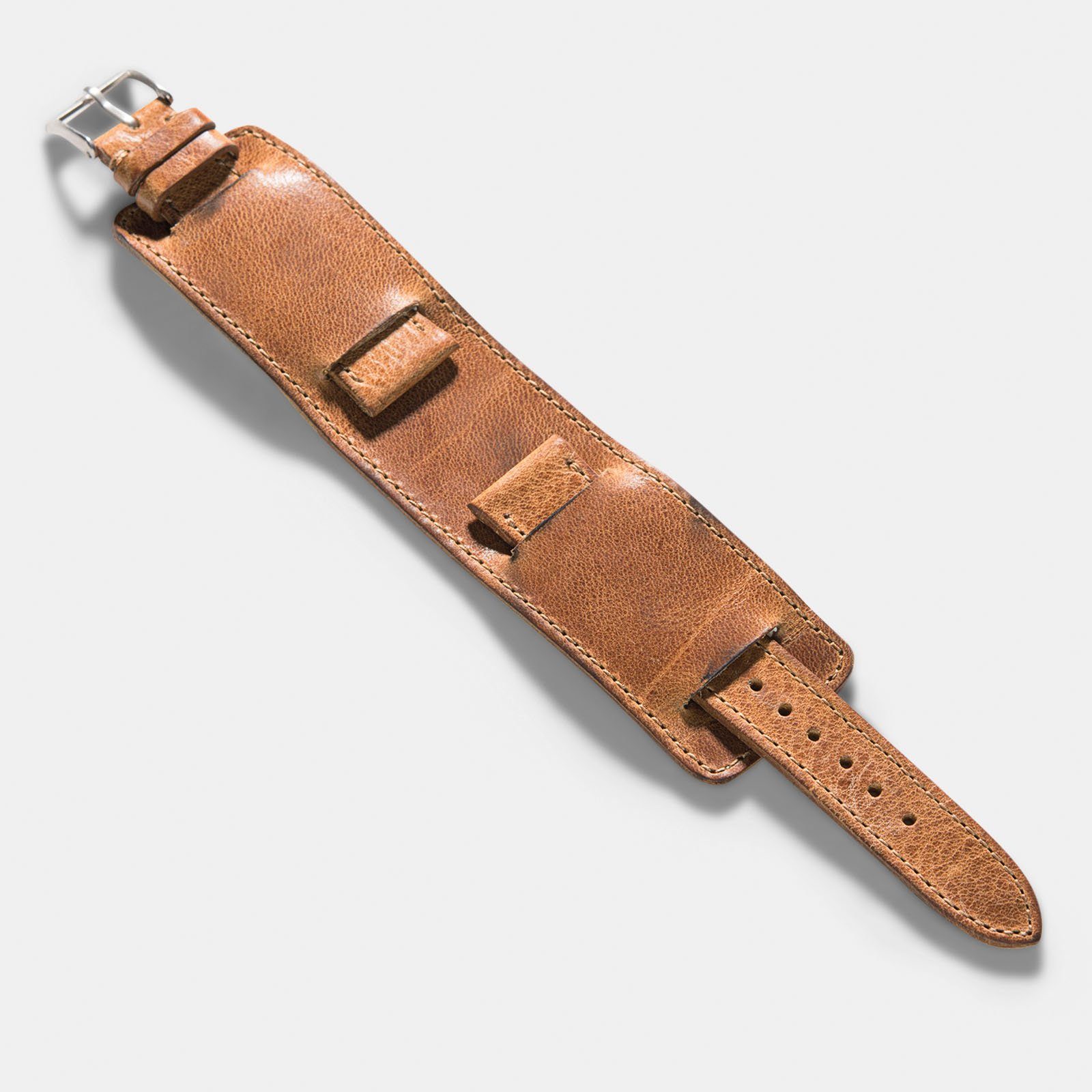 Faccio Brown Leather Watch Strap