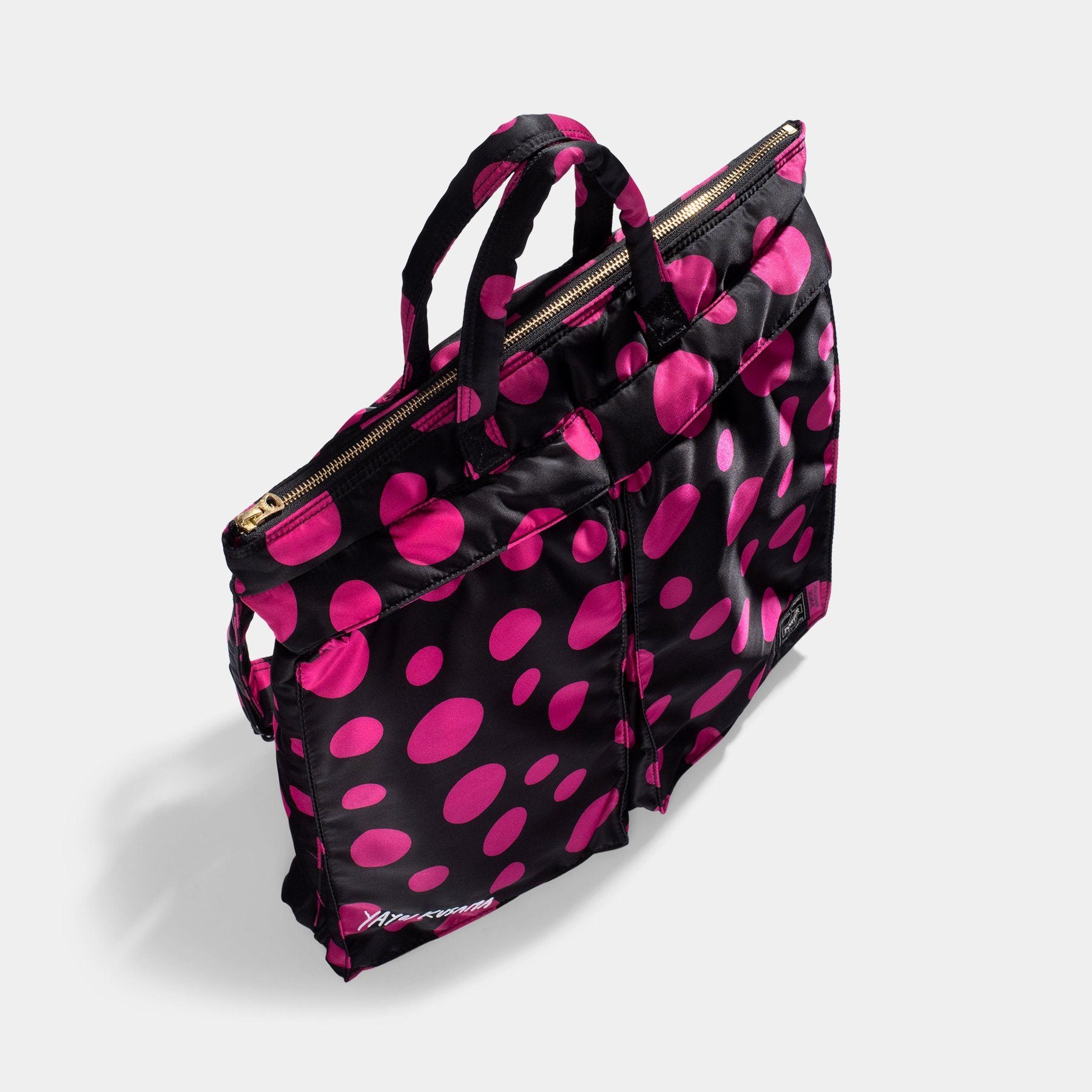 PORTER YOSHIDA X YAYOI KUSAMA HELMET BAG PINK DOTS