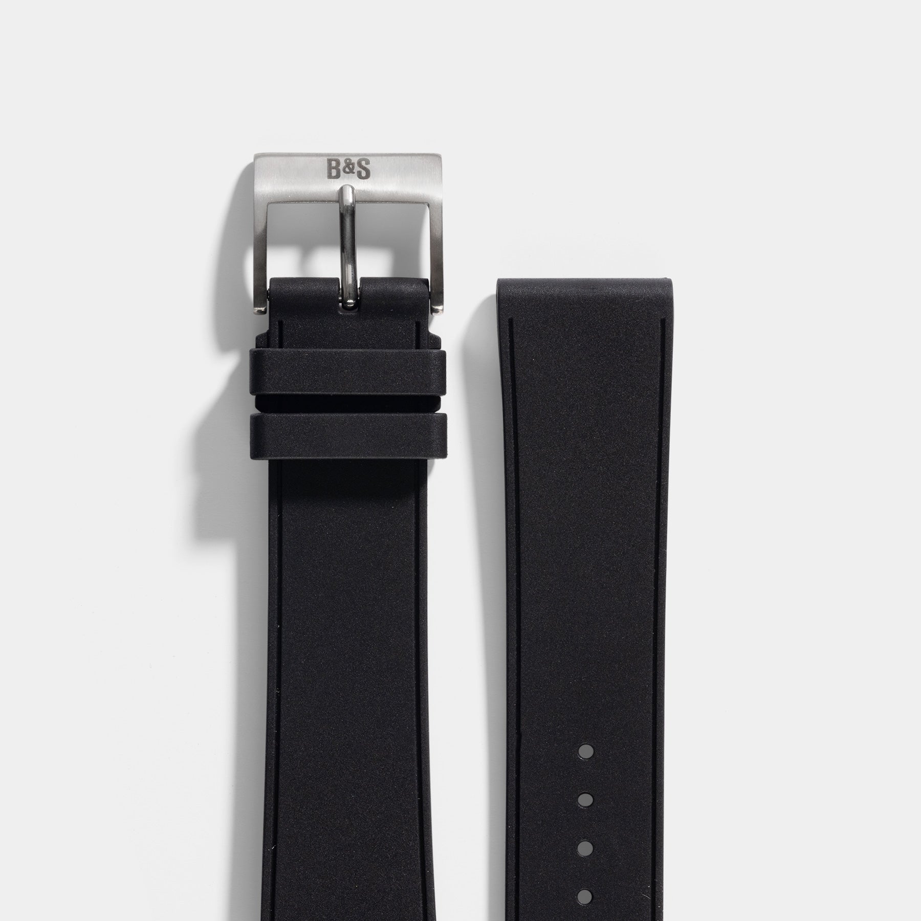 Sailor Zwart Vegan Rubber Horlogeband