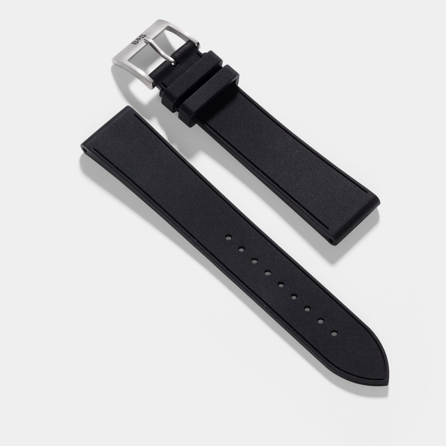 Sailor Zwart Vegan Rubber Horlogeband