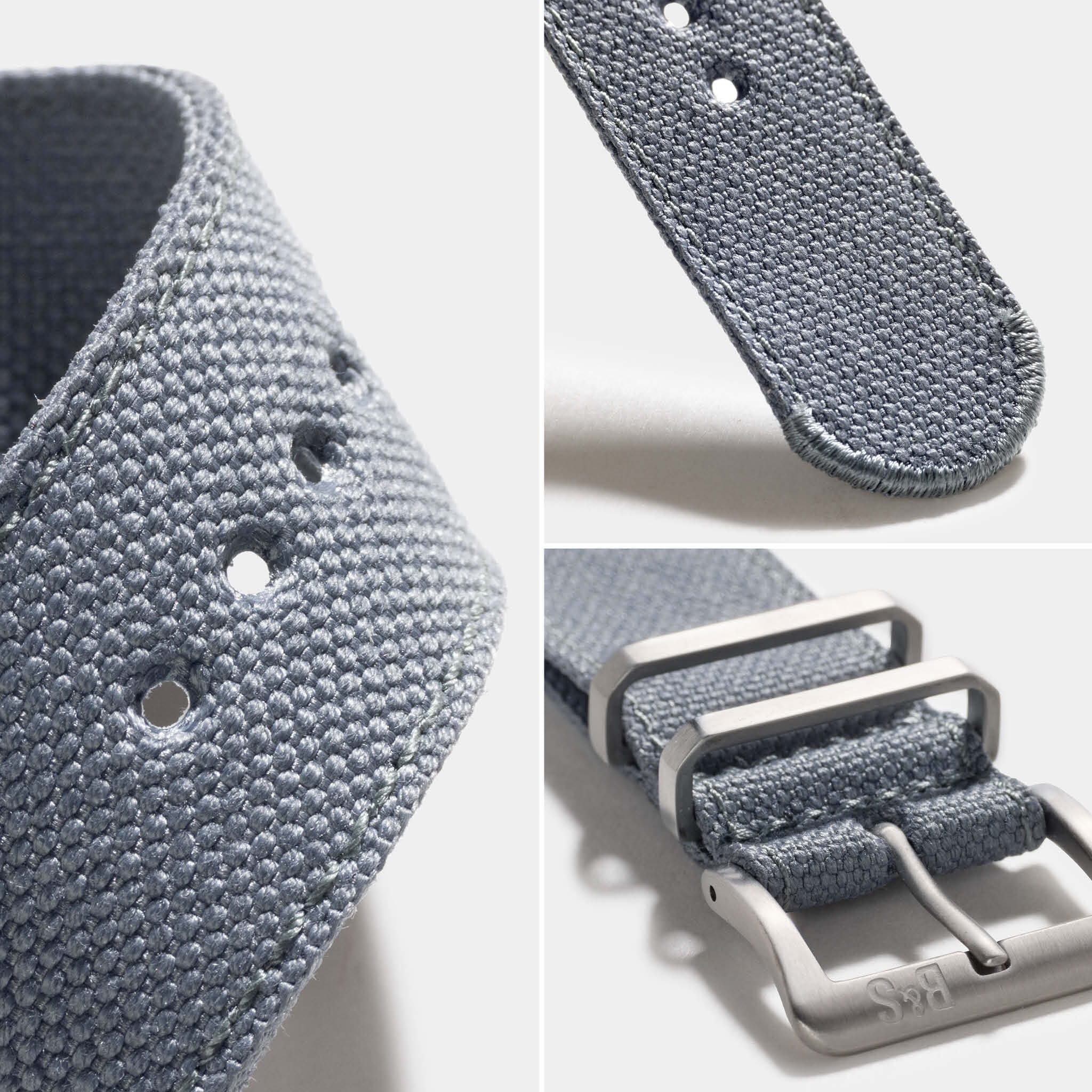 Safari Grijs Canvas Horlogeband
