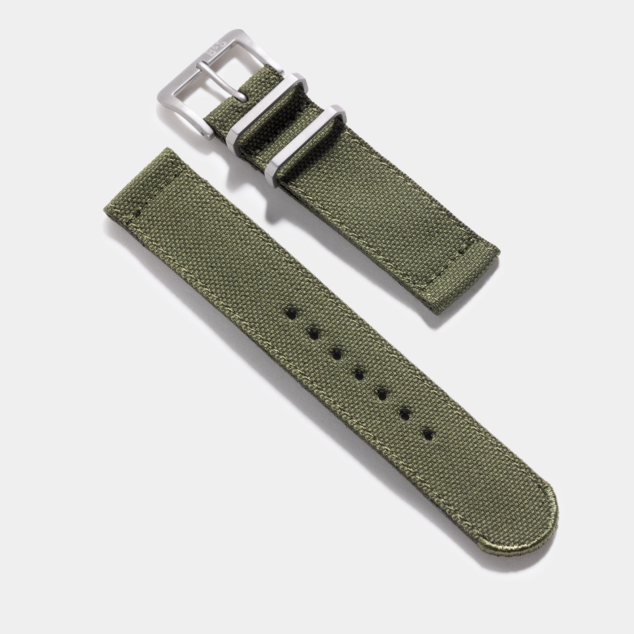 Horlogeband voor Rolex Submariner 5513 & 1680 - Olive Canvas