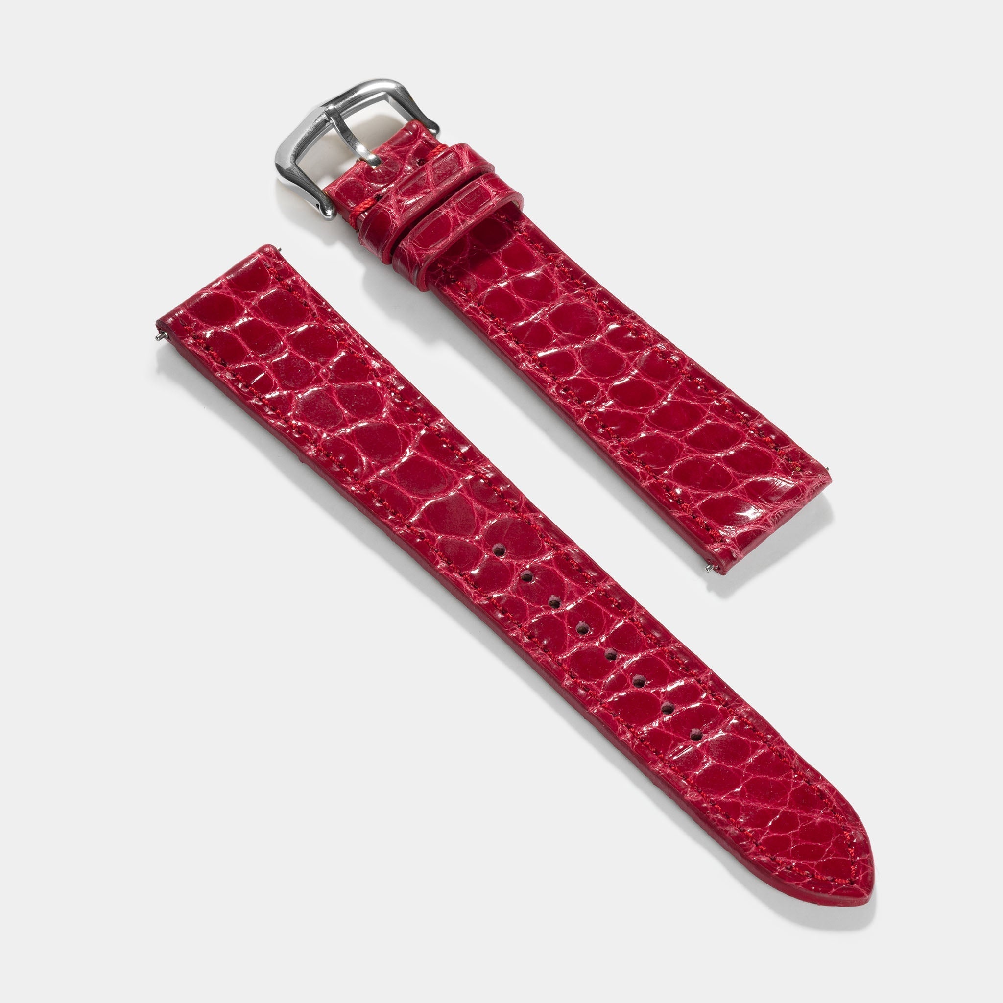 Strap for Cartier Tank Must (2021-today) - Red Alligator