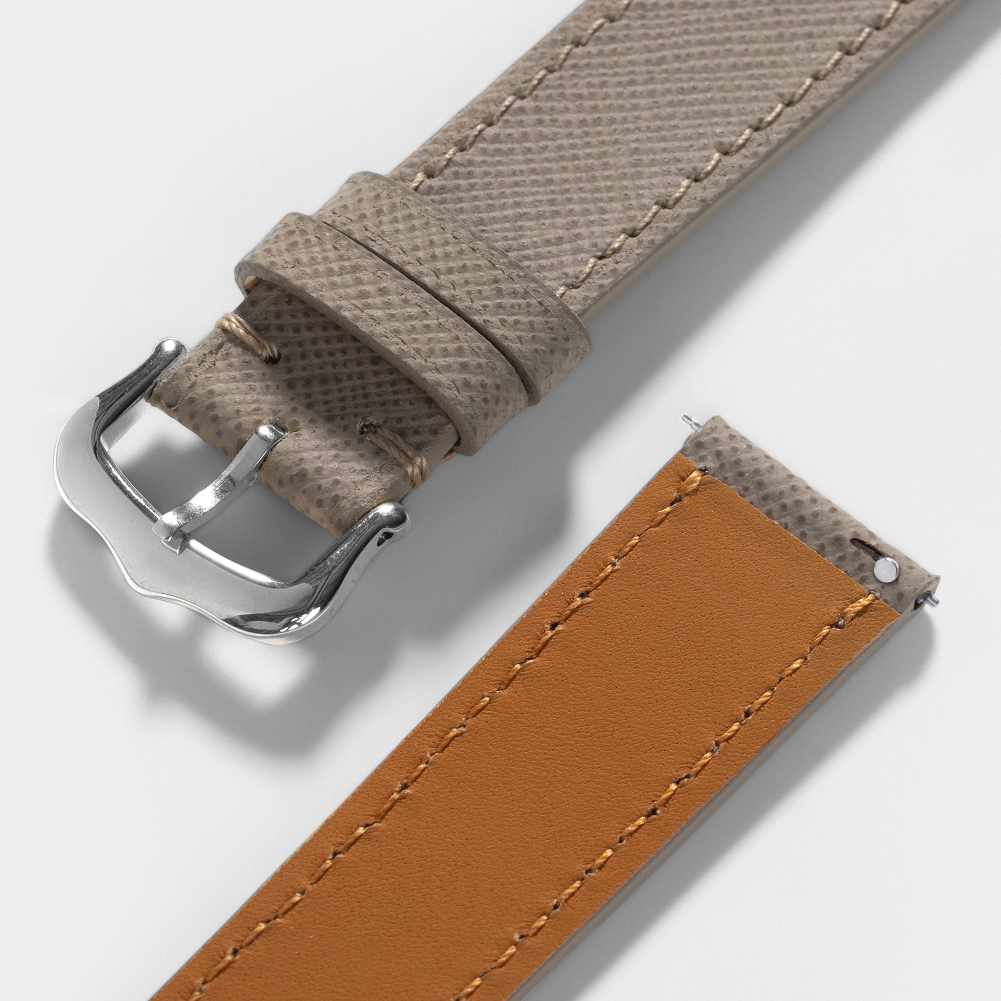 Strap for Cartier Tank Must (2021-today) - Saffiano Taupe
