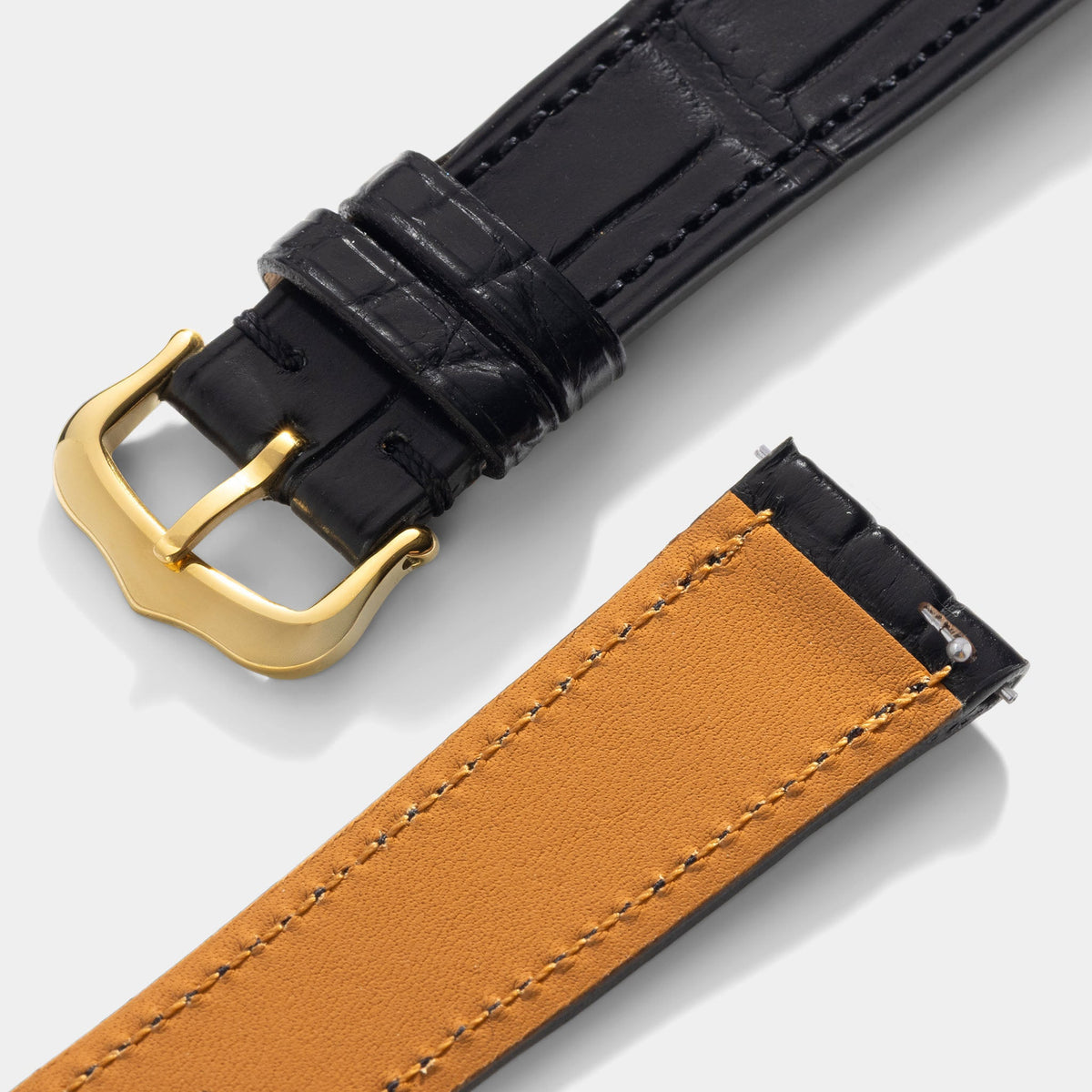 Strap for Cartier Tank Louis (2021 - Today) - Premium Black Alligator