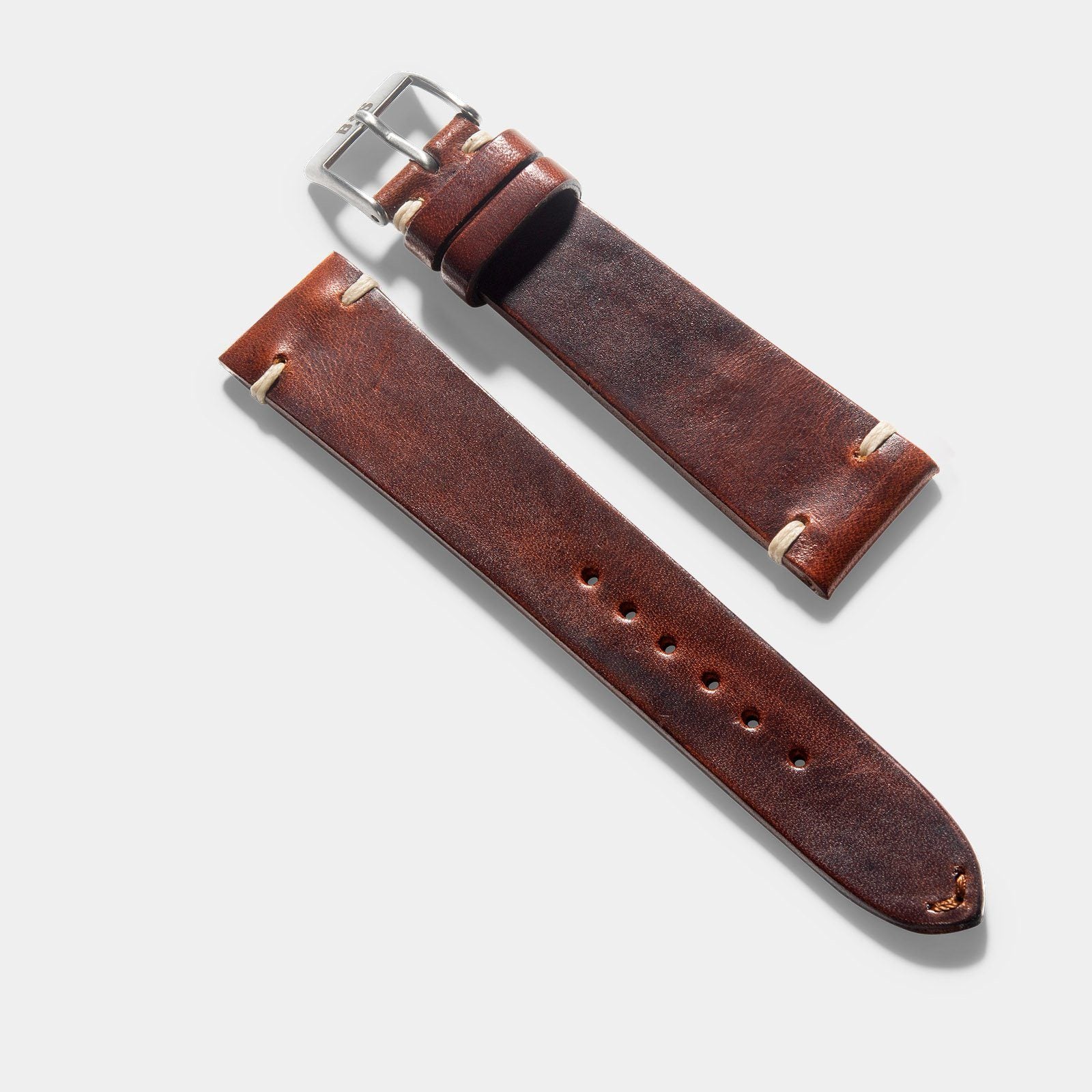 Siena Brown Leren Horlogeband - Lengte Lang