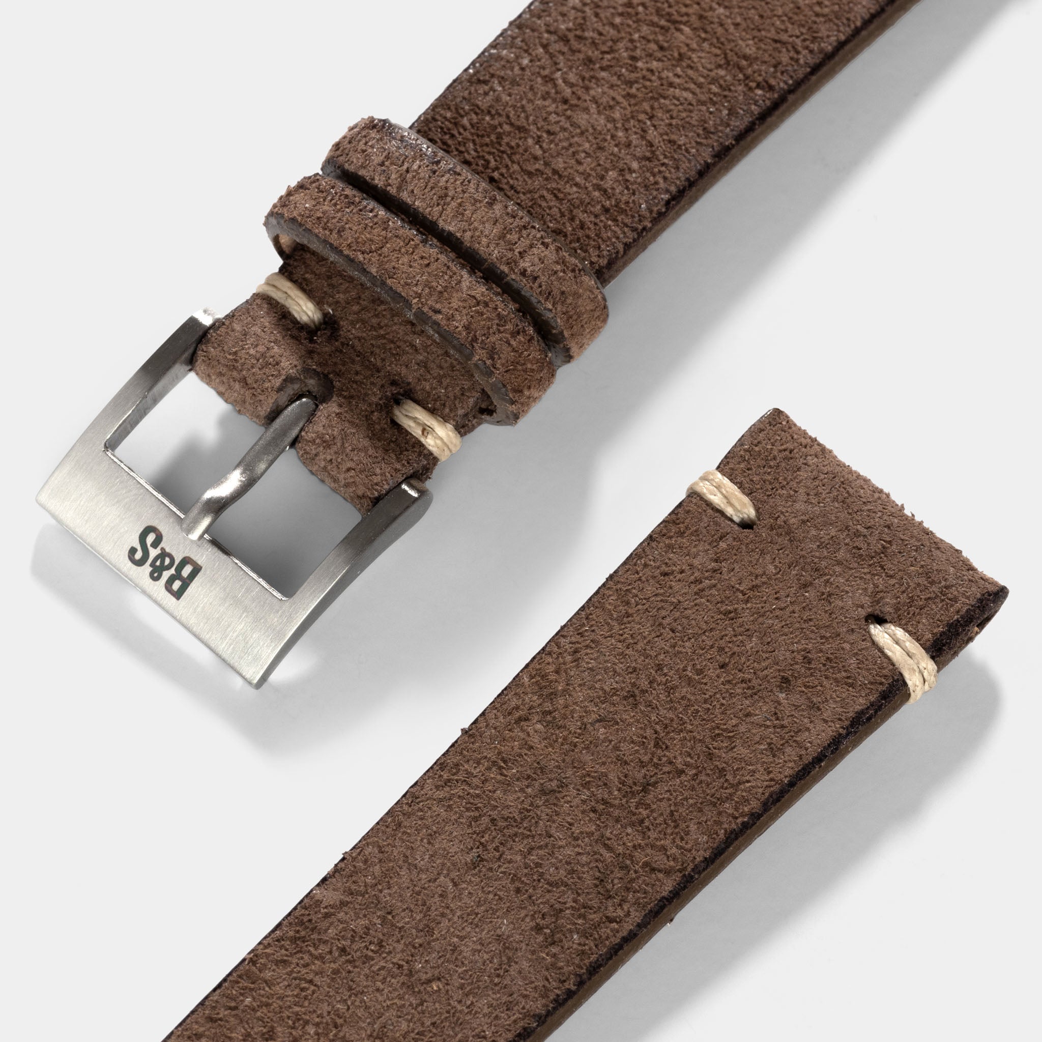 Dark Brown Rugged Leren Horlogeband