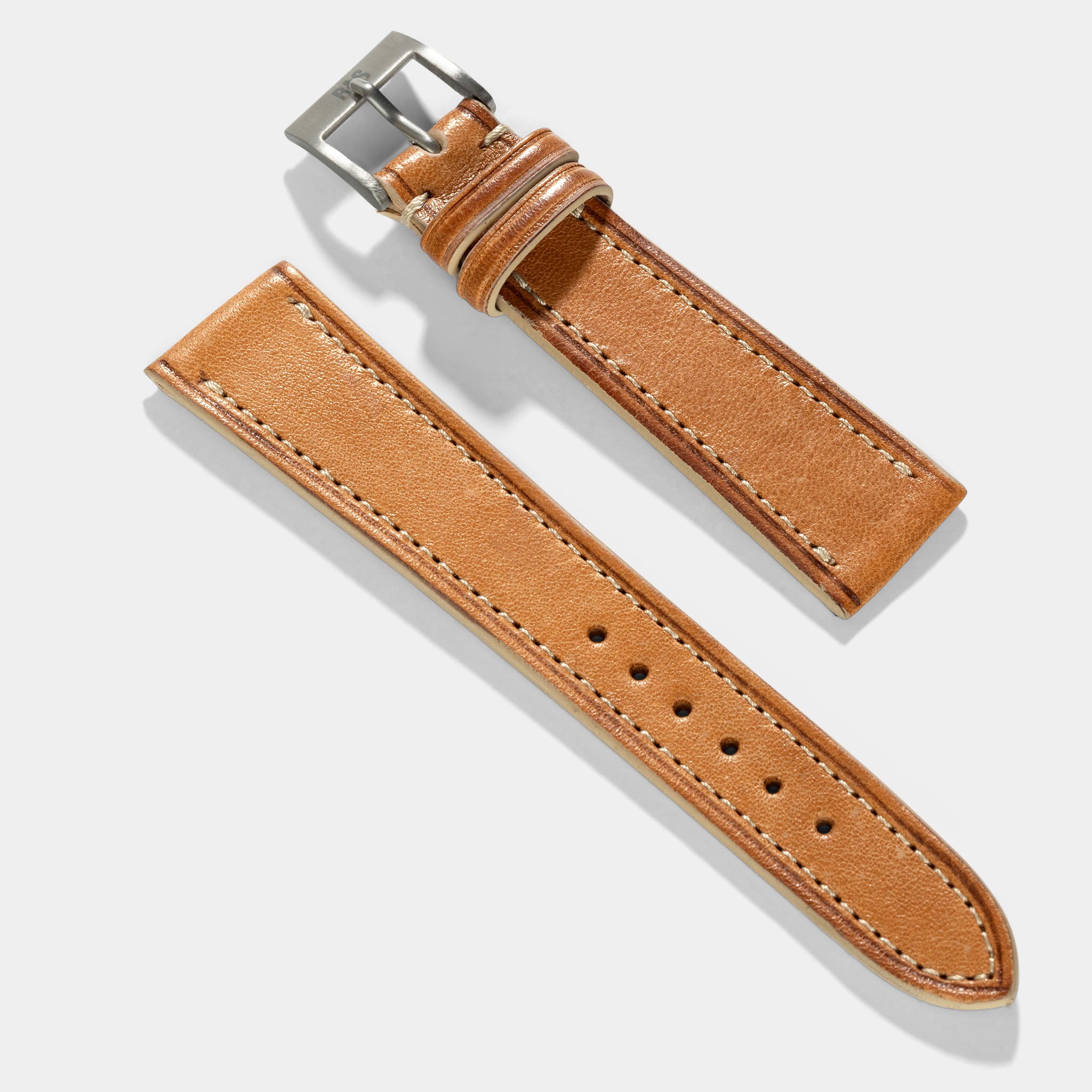 Cosaro Brown Retro Leren Horlogeband