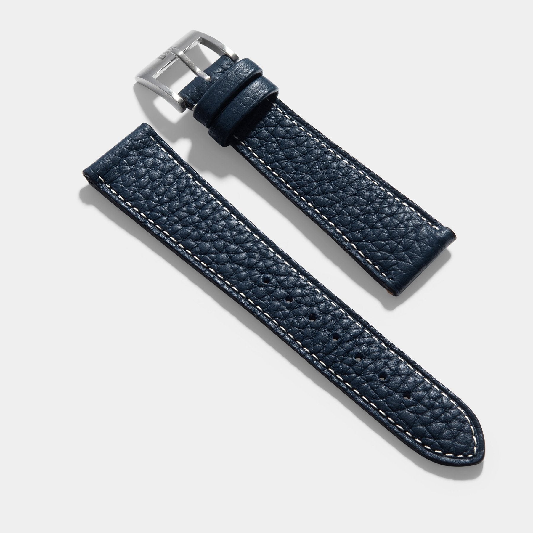 Taurillon Nocturne Blue Leren Horlogeband