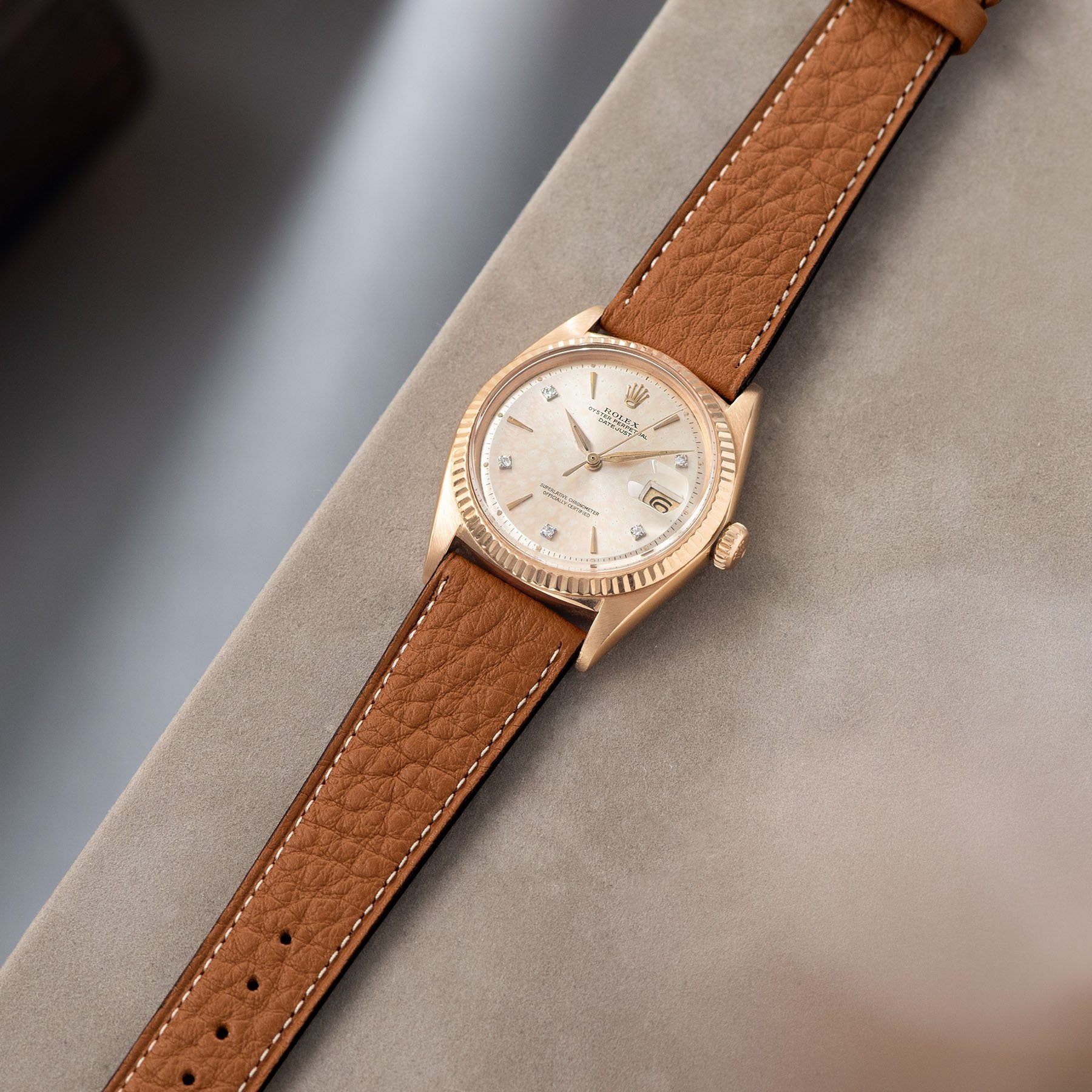 Taurillon Noisette Brown Leren Horlogeband
