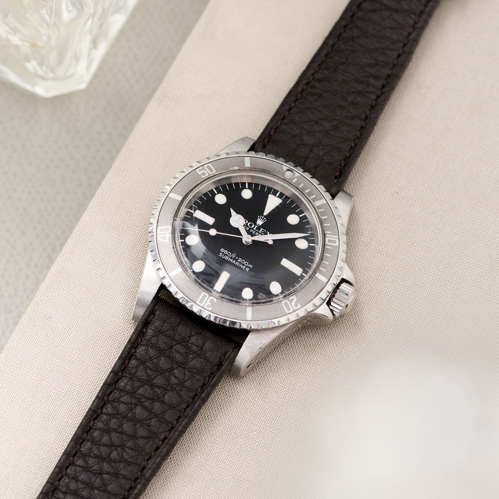 Taurillon Dark Brown Speedy Leren Horlogeband