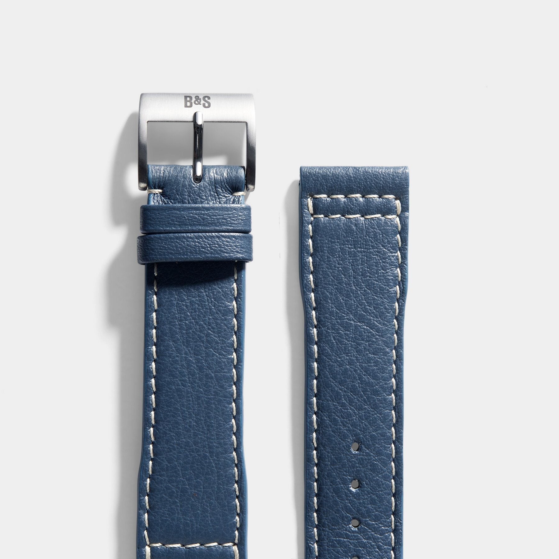 VIPR Blue Aviator Leren Horlogeband