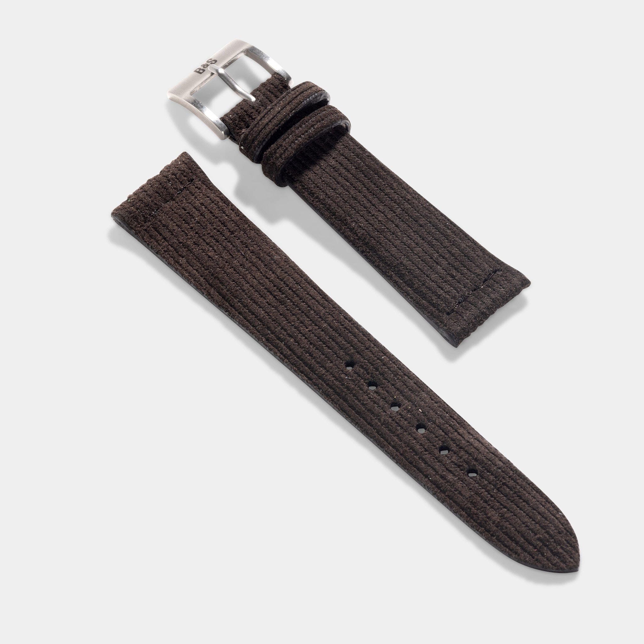 Velvet Style Brown Suede Leren Horlogeband