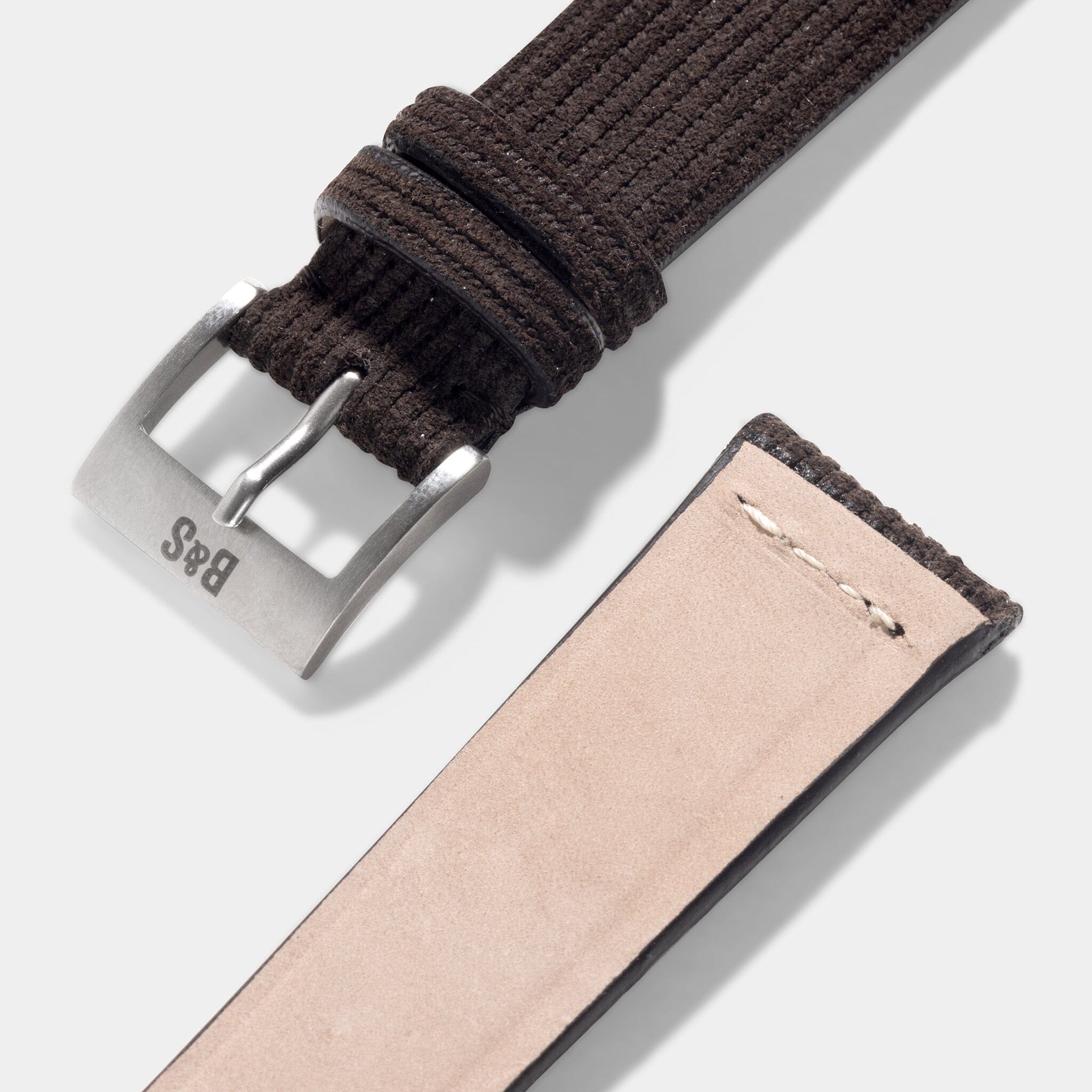 Velvet Style Brown Suede Leren Horlogeband