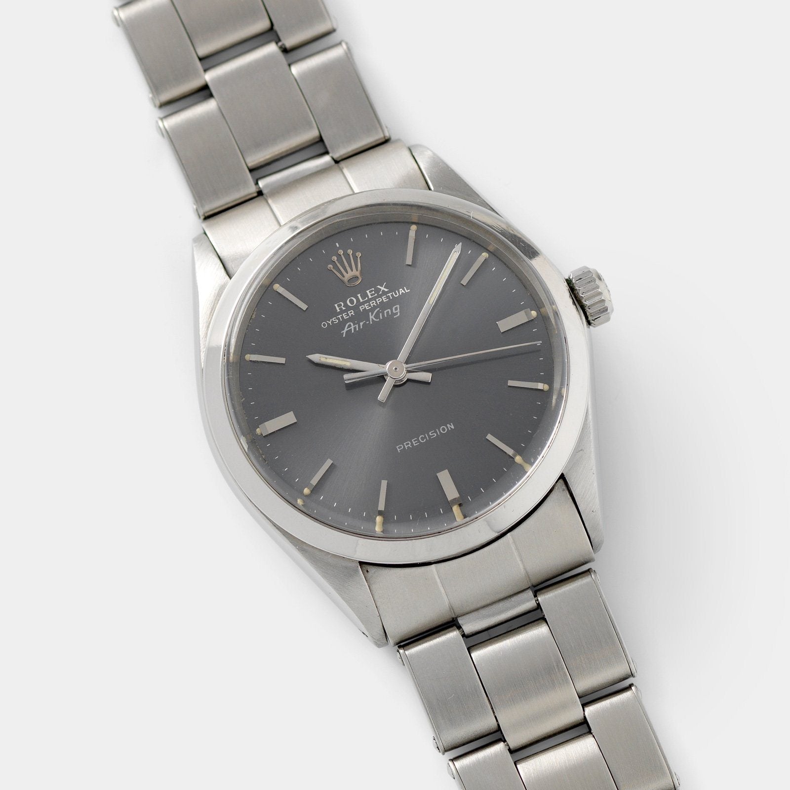 Rolex Air King Ref 5500 Grey Soleil Dial