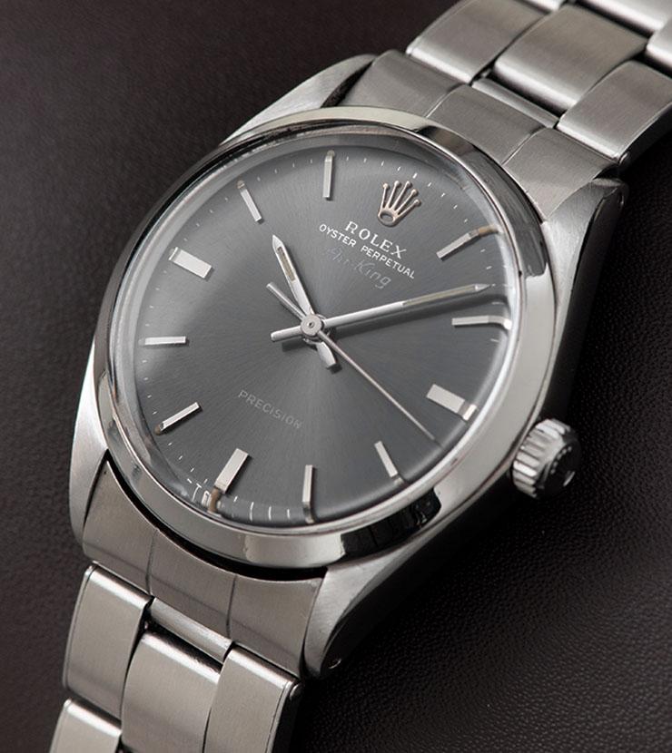 Rolex Air King Ref 5500 Grey Soleil Dial