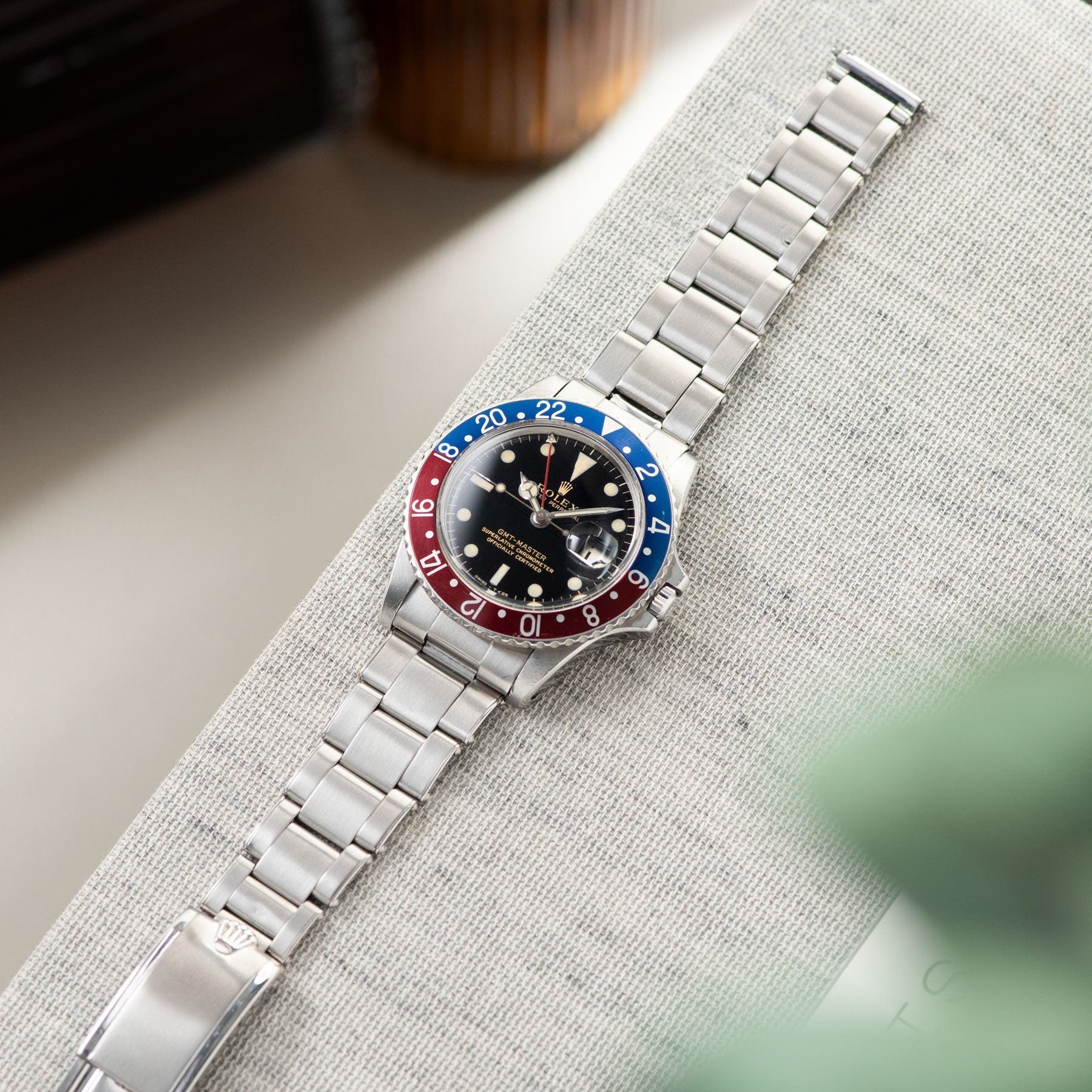 Rolex 1675 Gilt Dial GMT Master Small Hand