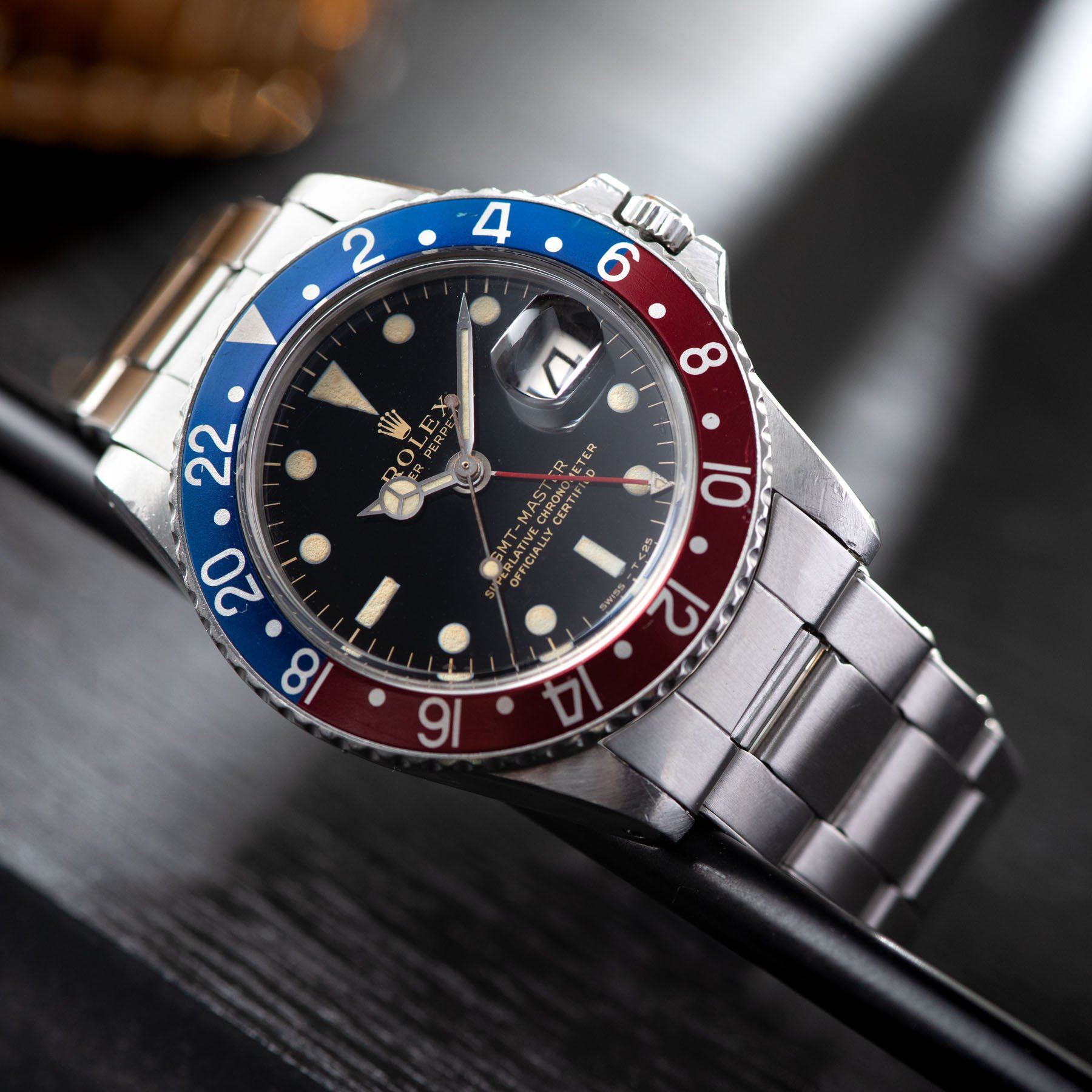 Rolex 1675 Gilt Dial GMT Master Small Hand