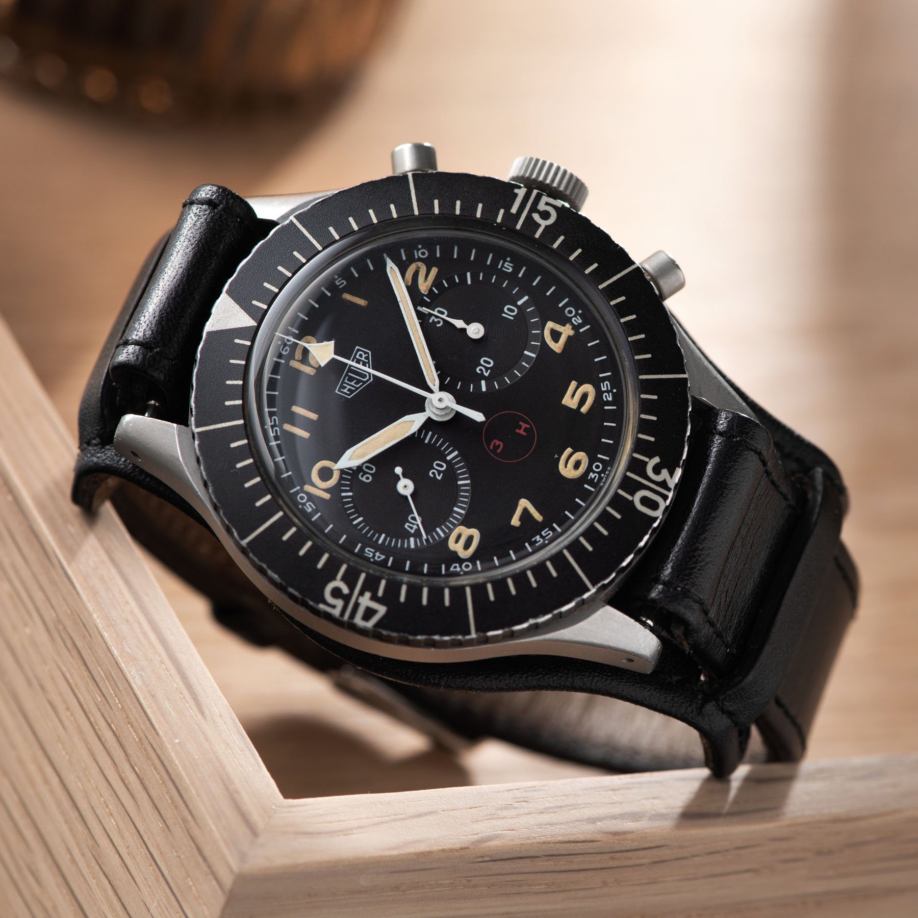 Heuer Chronograph German Issued Flyback 1550SG