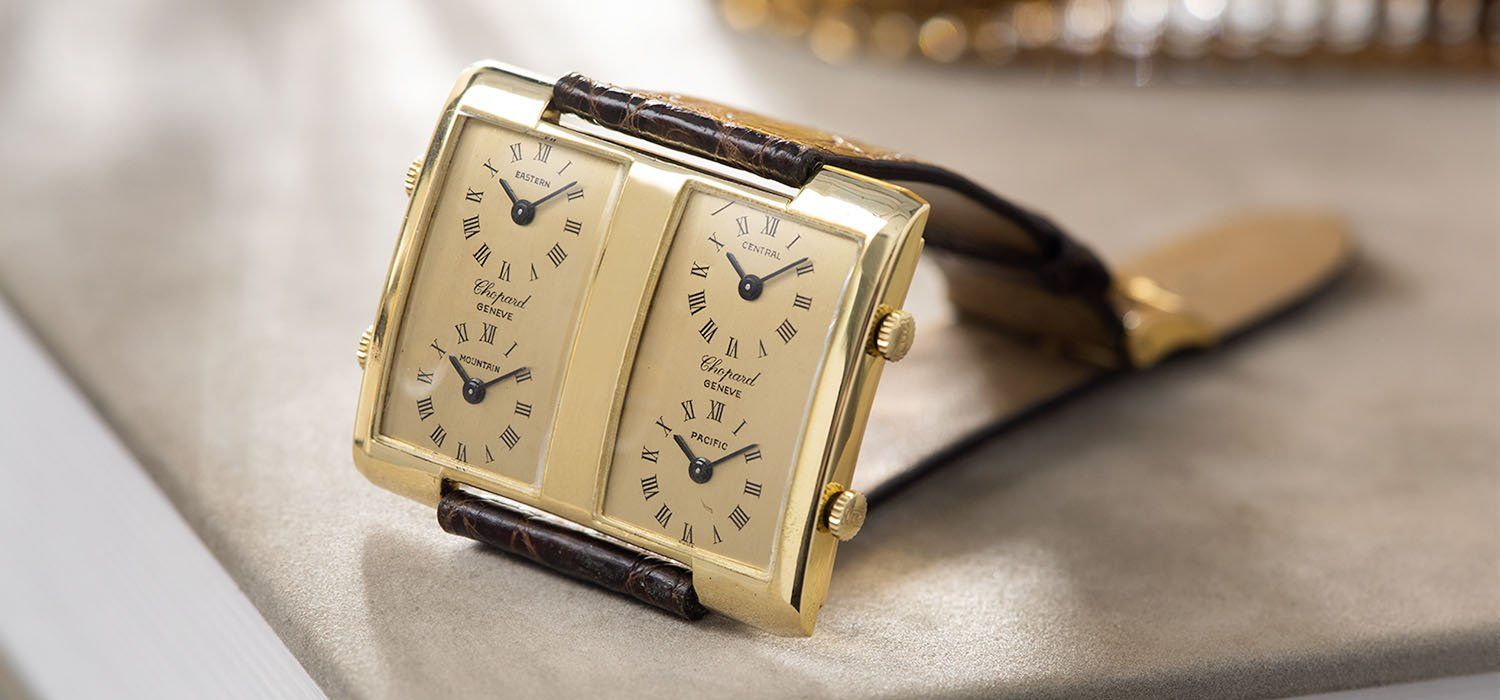 Chopard 18ct Yellow Gold Four Time Zone Watch Ref 2030