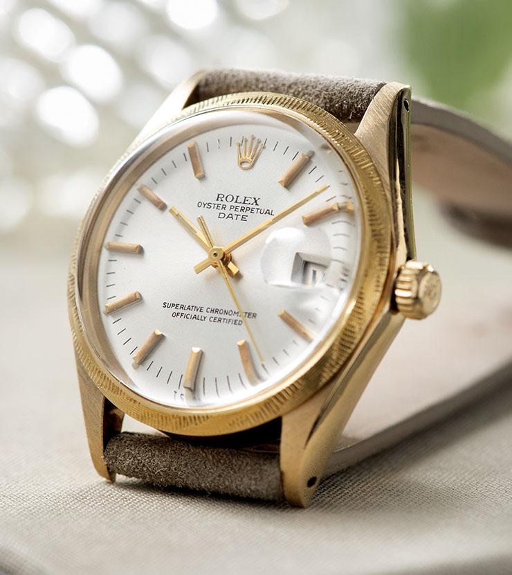 Rolex Date 1513 Yellow Gold Rare Bezel