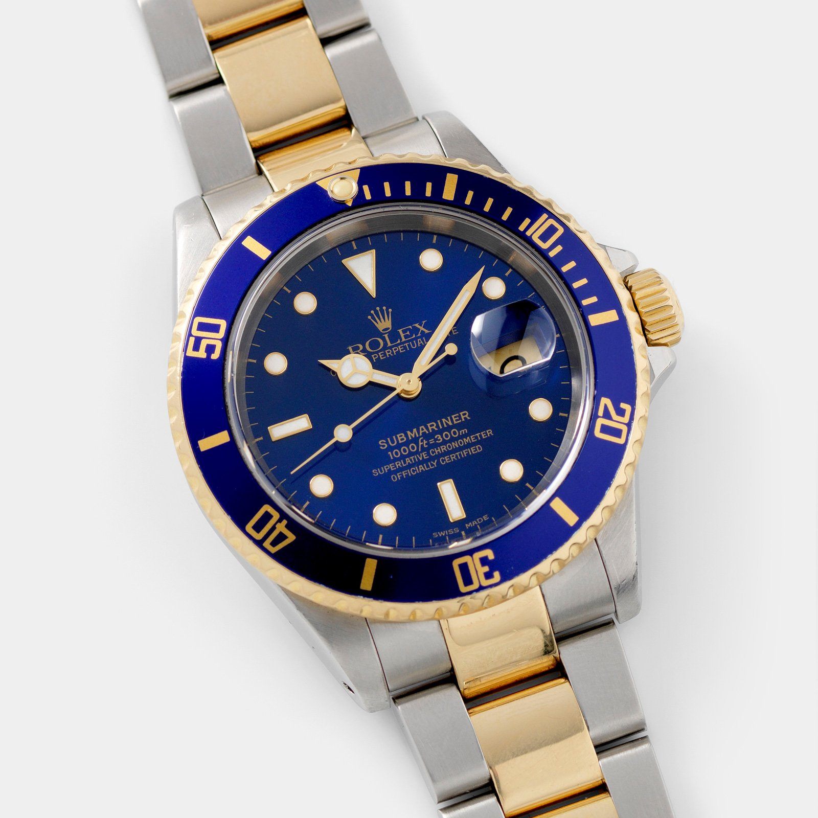 Rolex Submariner Date Blue Dial Two-Tone 16613