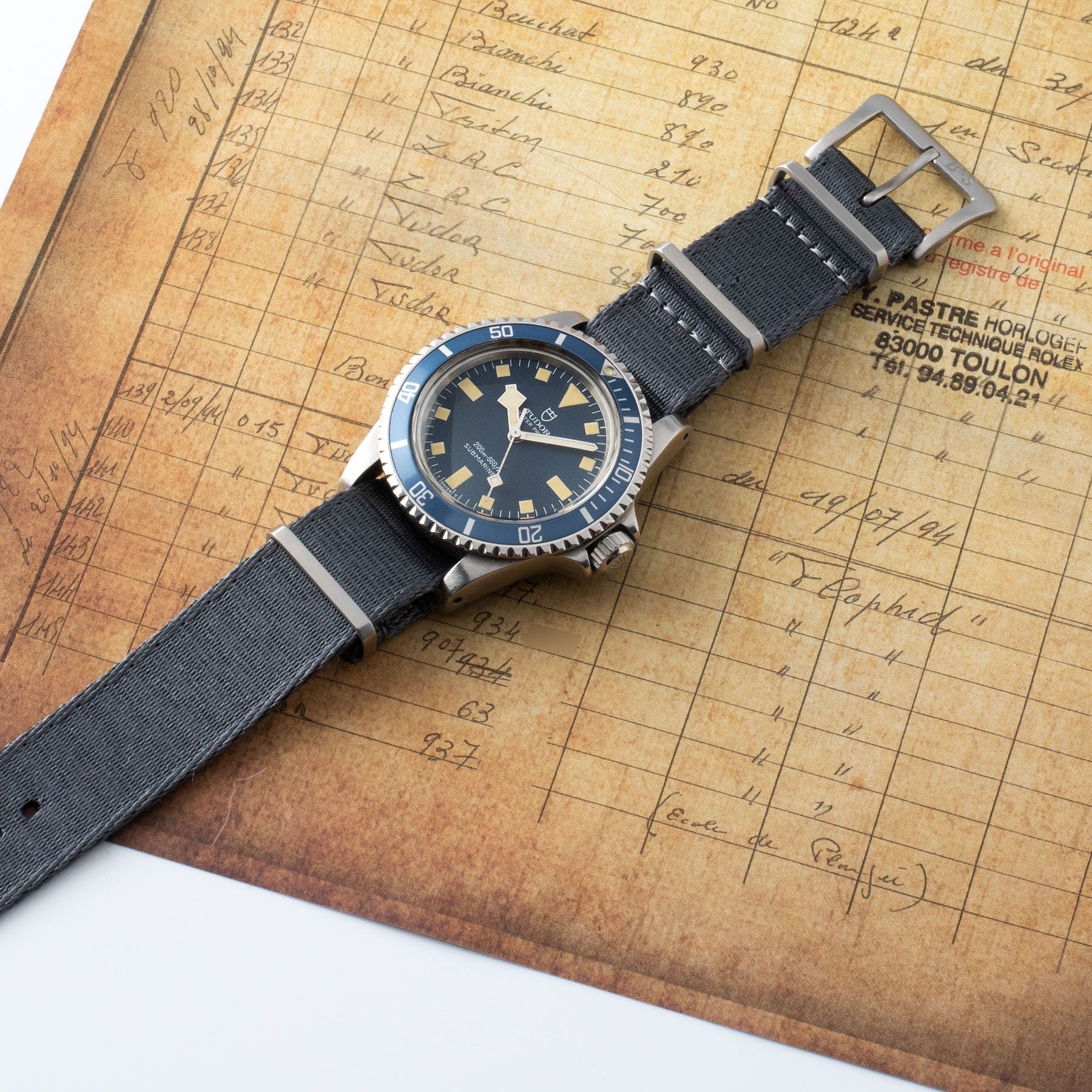 Tudor Marine Nationale MN78 Submariner 9401 with Papers