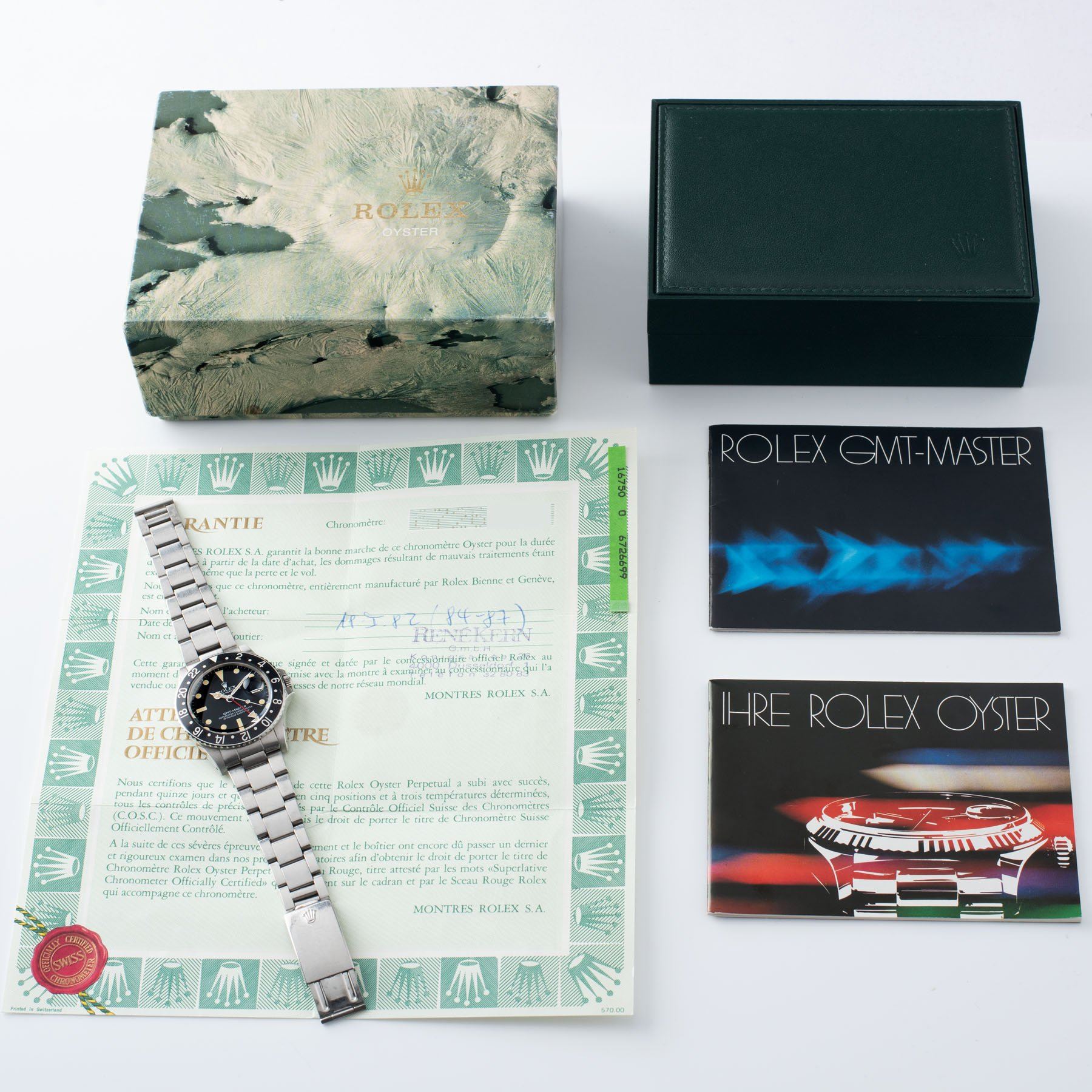 Rolex Gmt master 16750 matte dial with box & papers