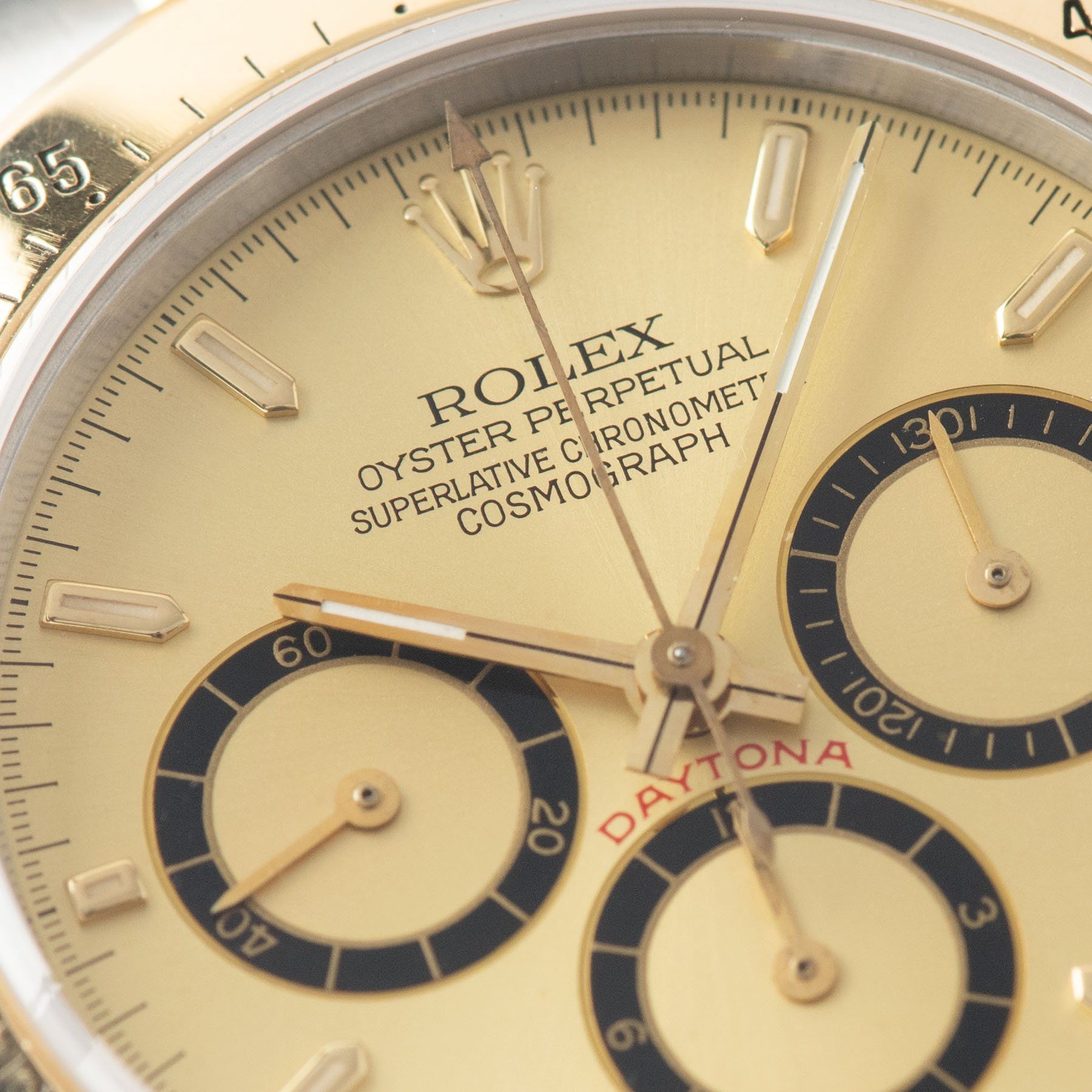Rolex Daytona 16523 Champagne Four Line Dial with Papers