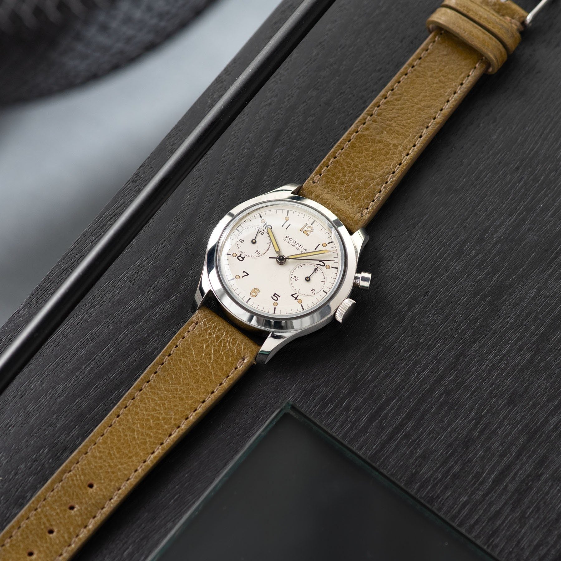 Rodania Mono Pusher Chronograph 1960s