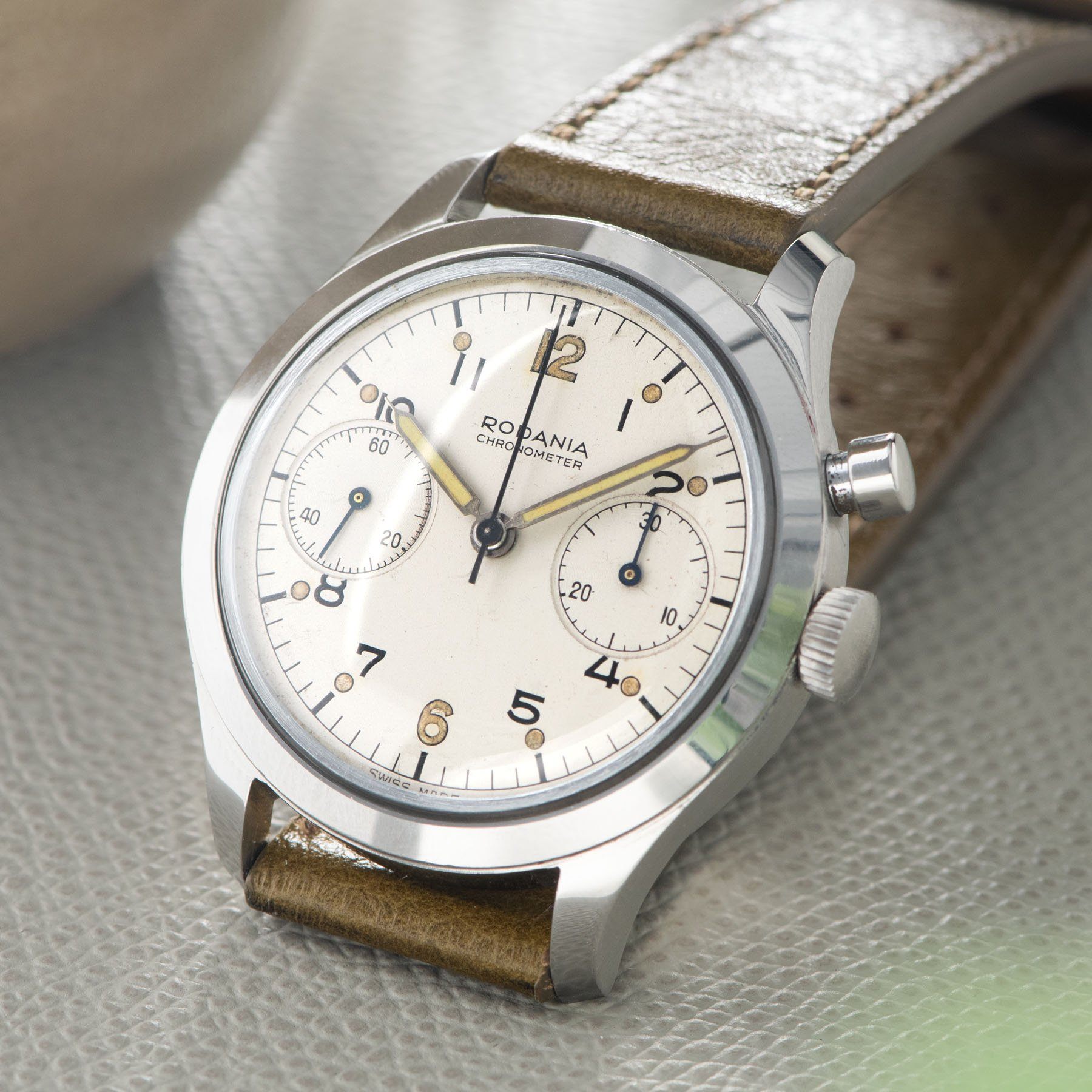 Rodania Mono Pusher Chronograph 1960s