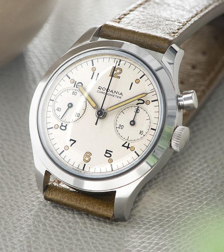 Rodania Mono Pusher Chronograph 1960s