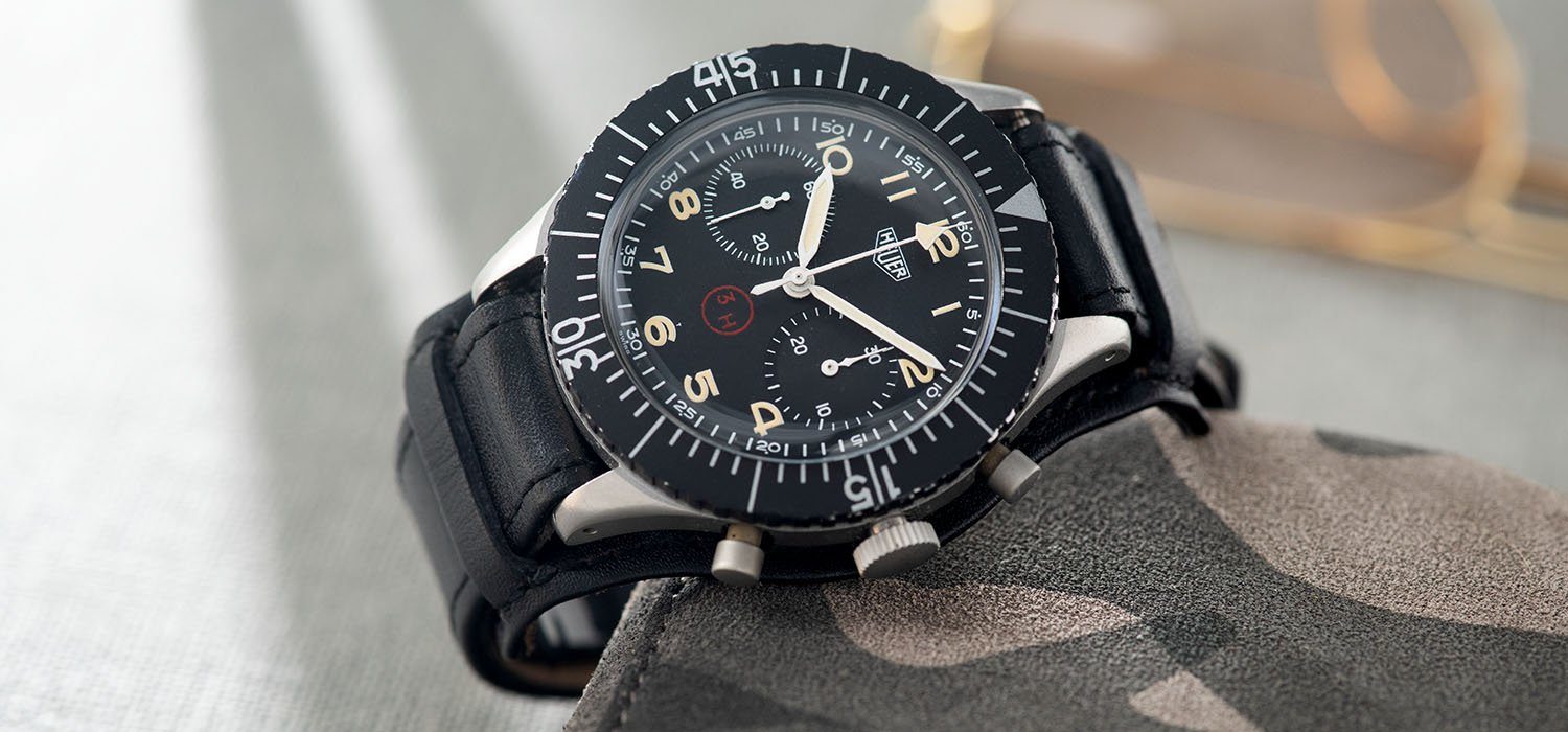Heuer Chronograph Bundeswehr Issued Chrono 1550SG 3H