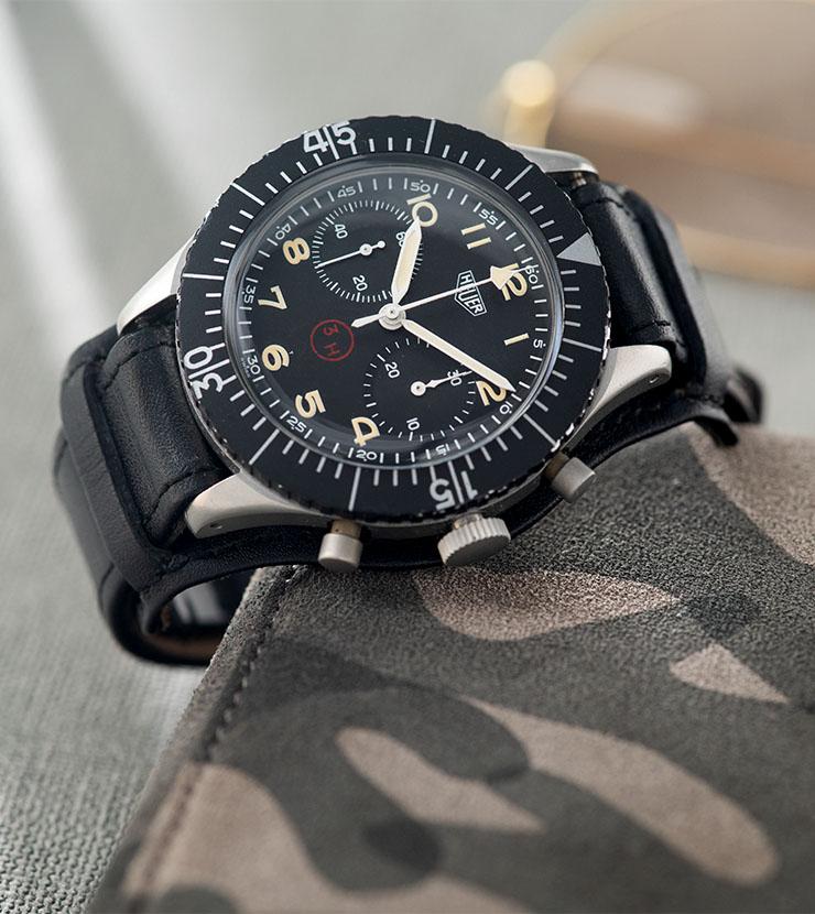 Heuer Chronograph Bundeswehr Issued Chrono 1550SG 3H