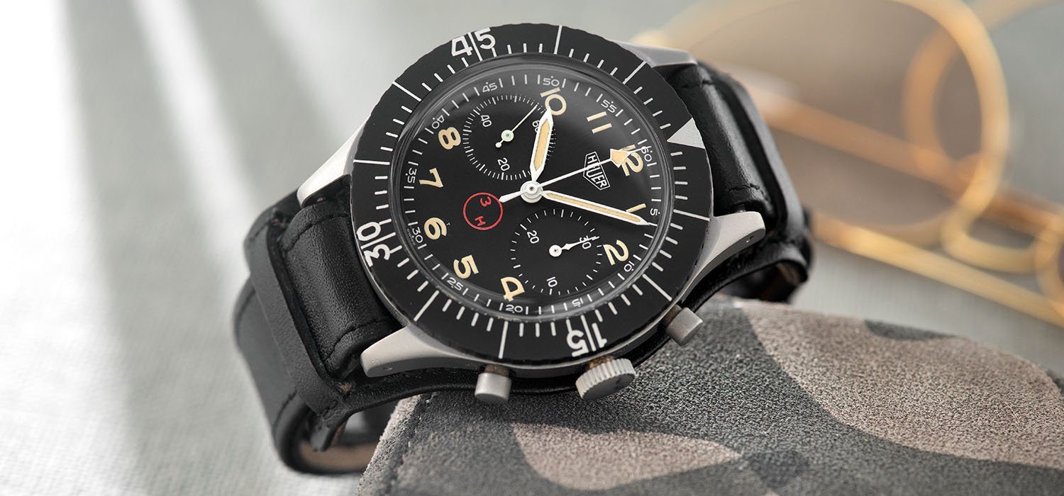 Heuer Chronograph Bundeswehr Issued Chrono 1550SG 3H