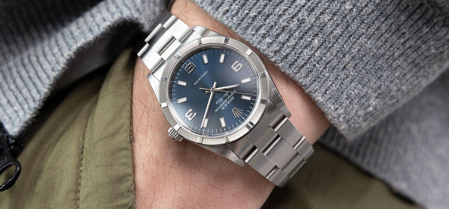 Rolex Air King Reference 14010 Blue Explorer Dial