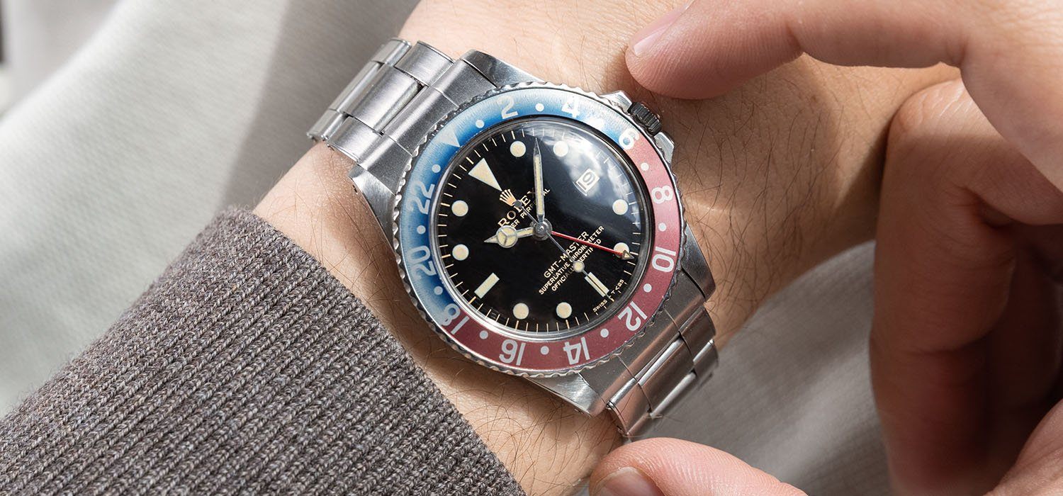 Rolex 1675 Gilt Dial GMT Master Faded Bezel