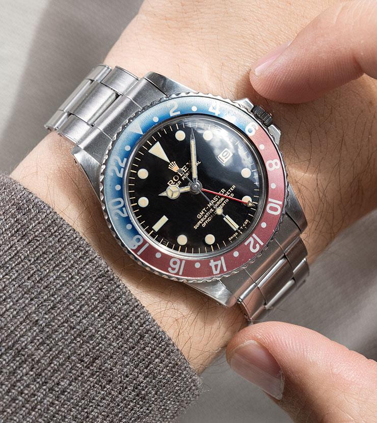 Rolex 1675 Gilt Dial GMT Master Faded Bezel
