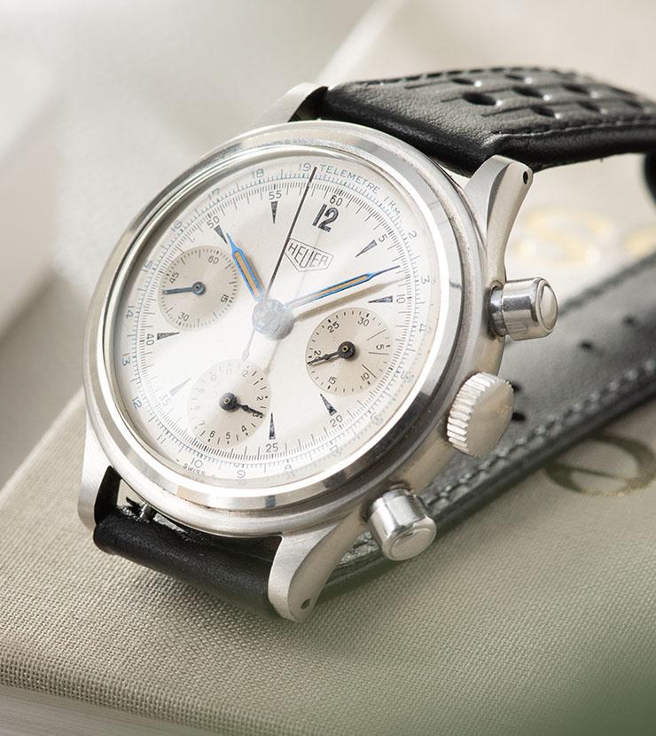 Heuer Pre-Carrera Step Case Chronograph