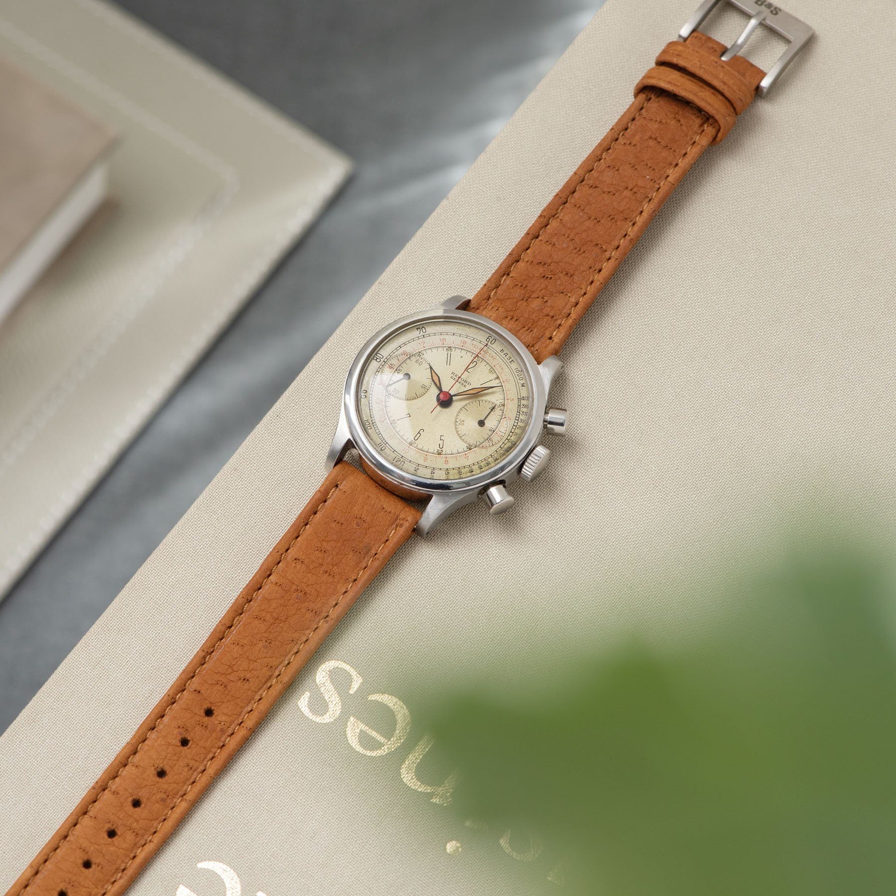 Record Geneve Chrono Waterproof Case 1940s