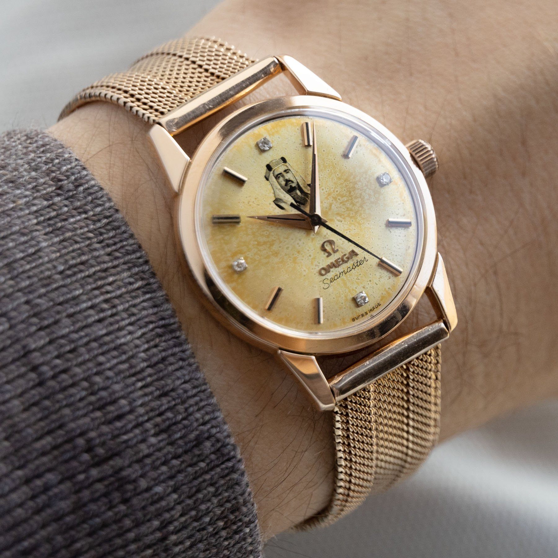 Omega Pink Gold Seamaster Sheikh Isa Bin Salman