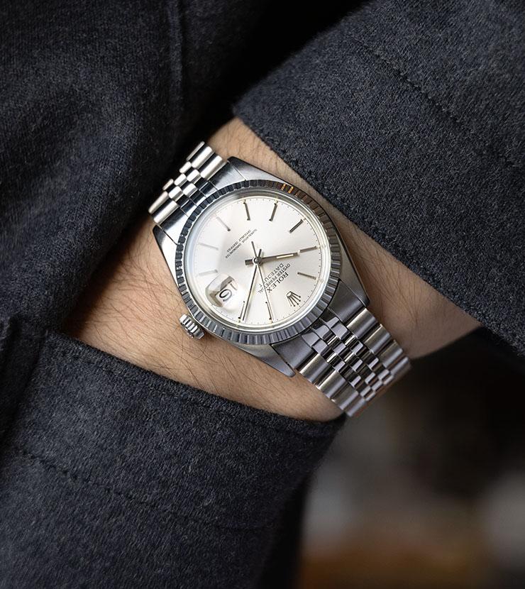 Rolex Datejust Silver Chapter Ring Dial 16030